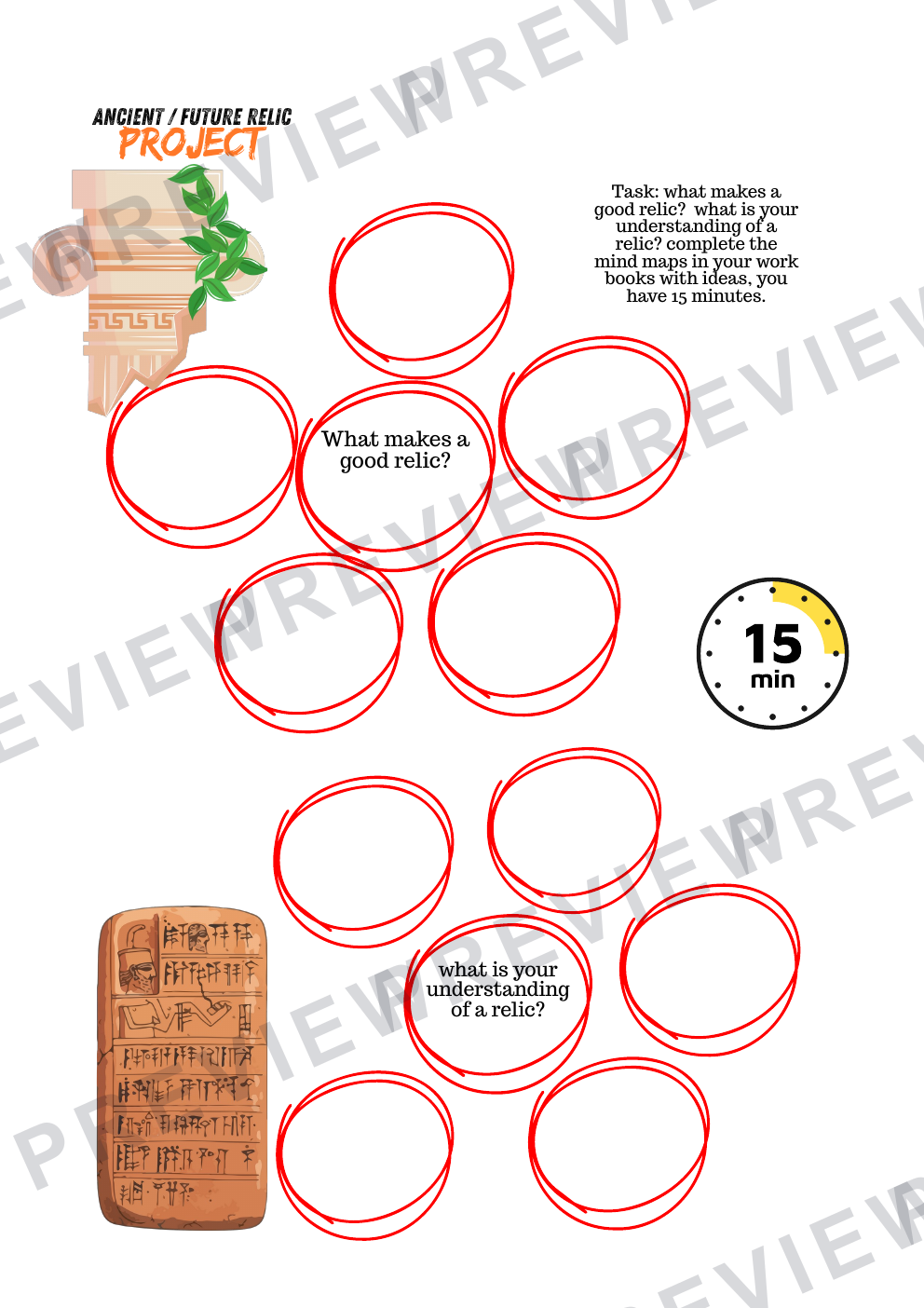 KS4 ancient/future relic work book 2025  preview page 4