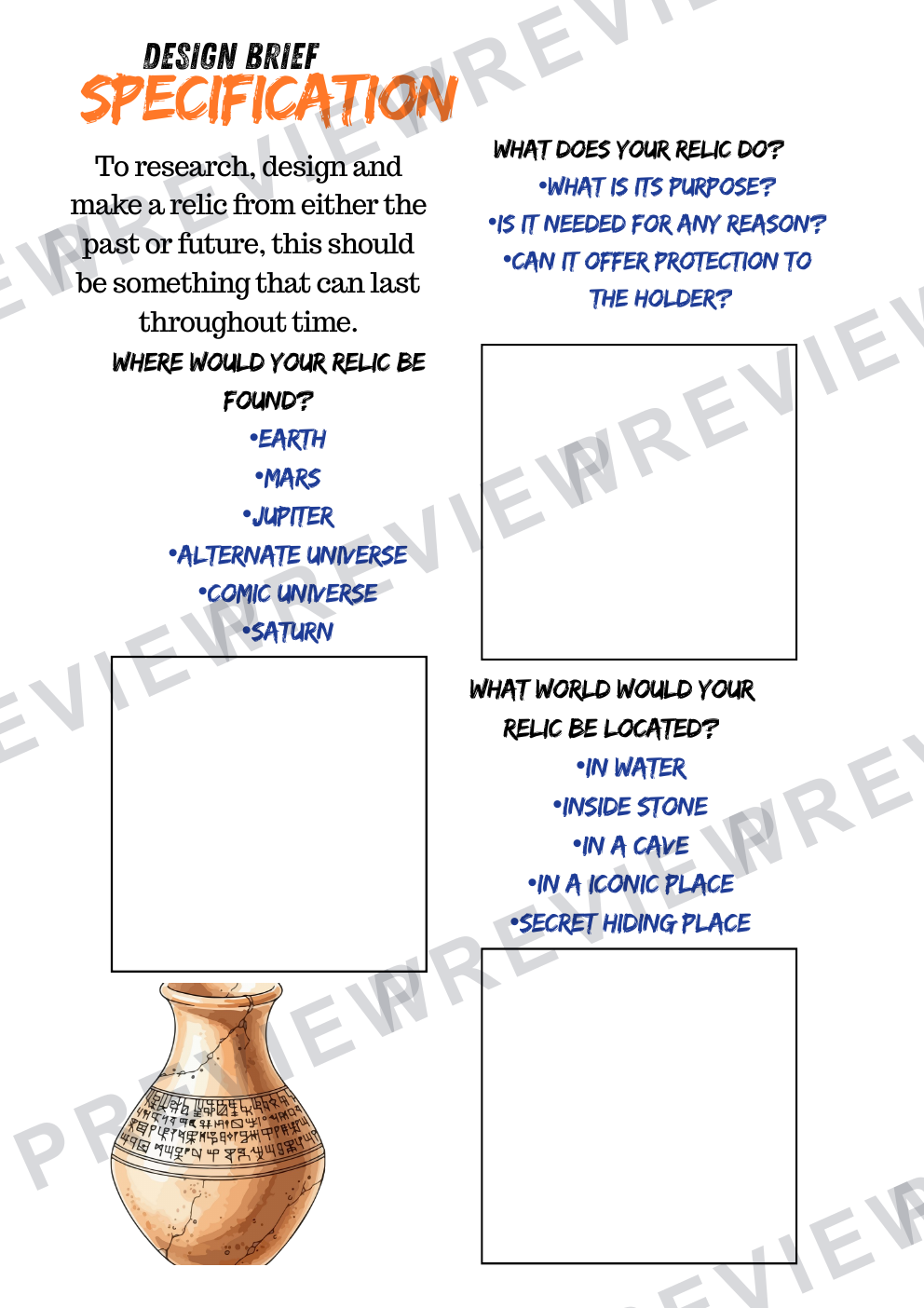 KS4 ancient/future relic work book 2025  preview page 6