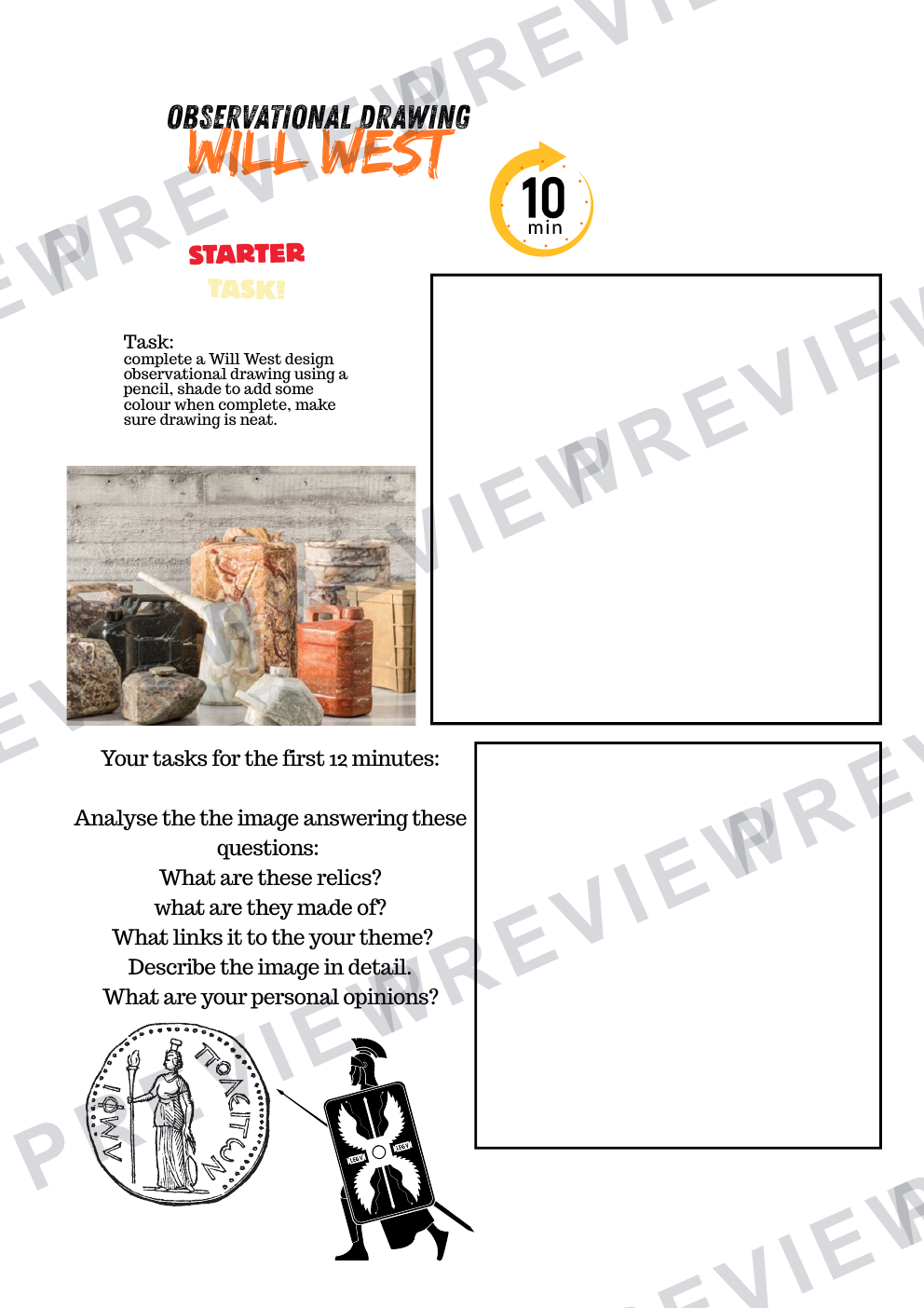 KS4 ancient/future relic work book 2025  preview page 8