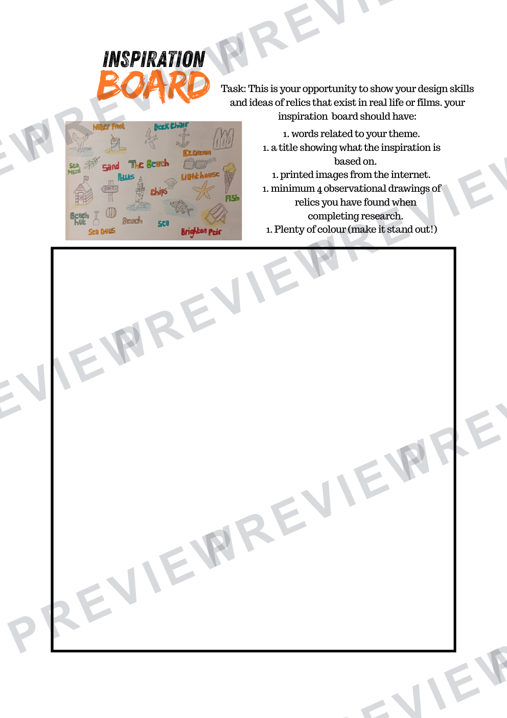 KS4 ancient/future relic work book 2025  preview page 9