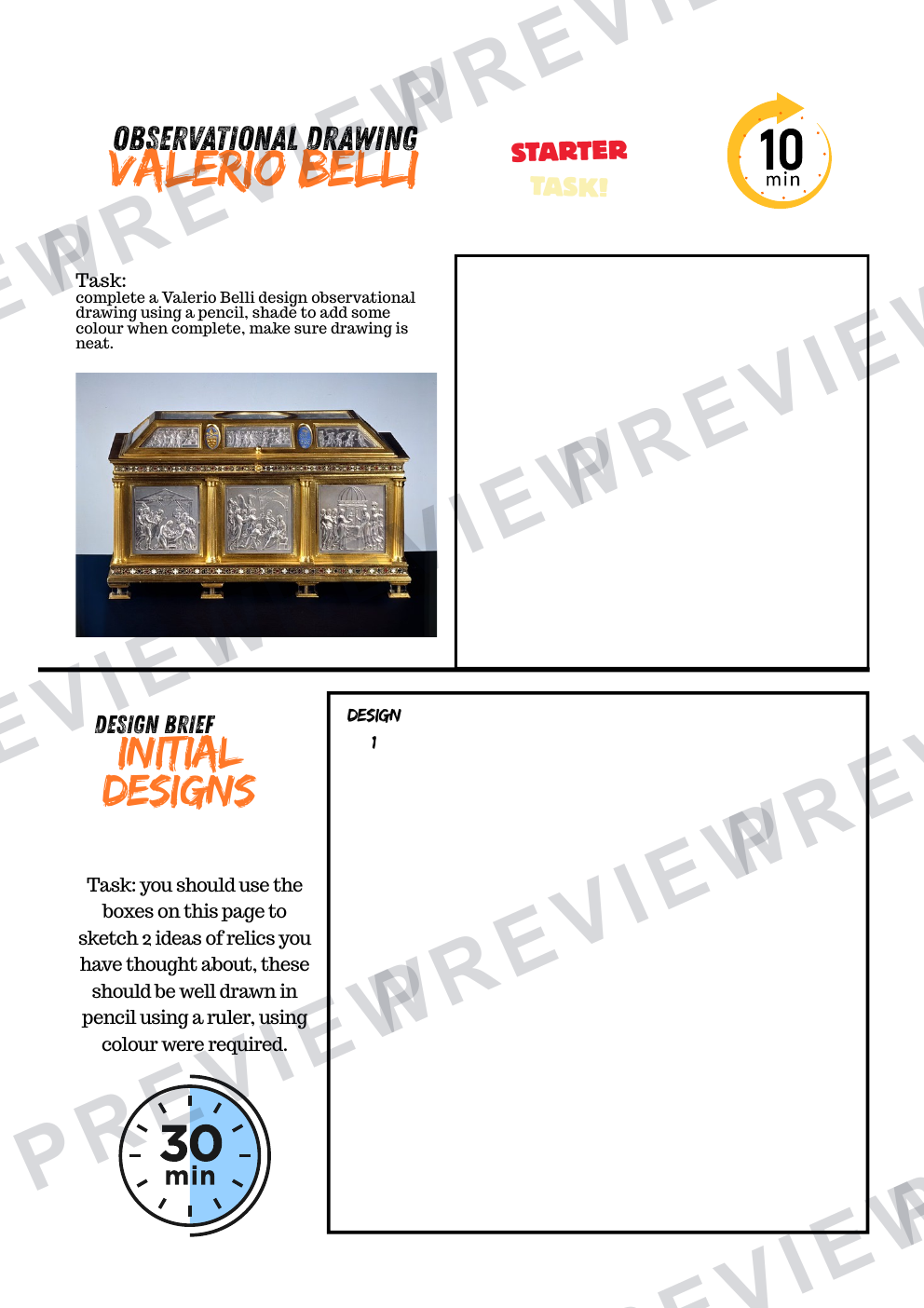 KS4 ancient/future relic work book 2025  preview page 10