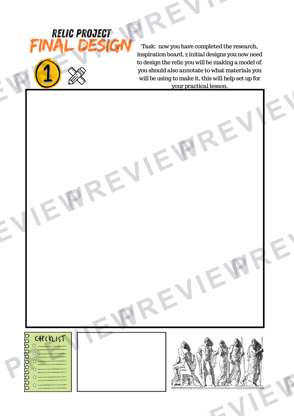 KS4 ancient/future relic work book 2025  preview page 12