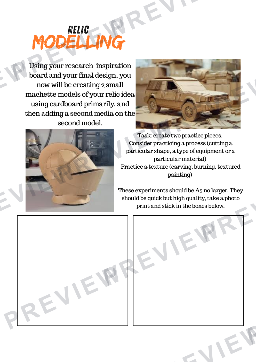 KS4 ancient/future relic work book 2025  preview page 13
