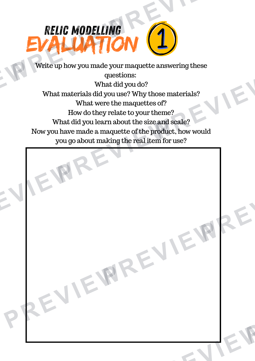 KS4 ancient/future relic work book 2025  preview page 14