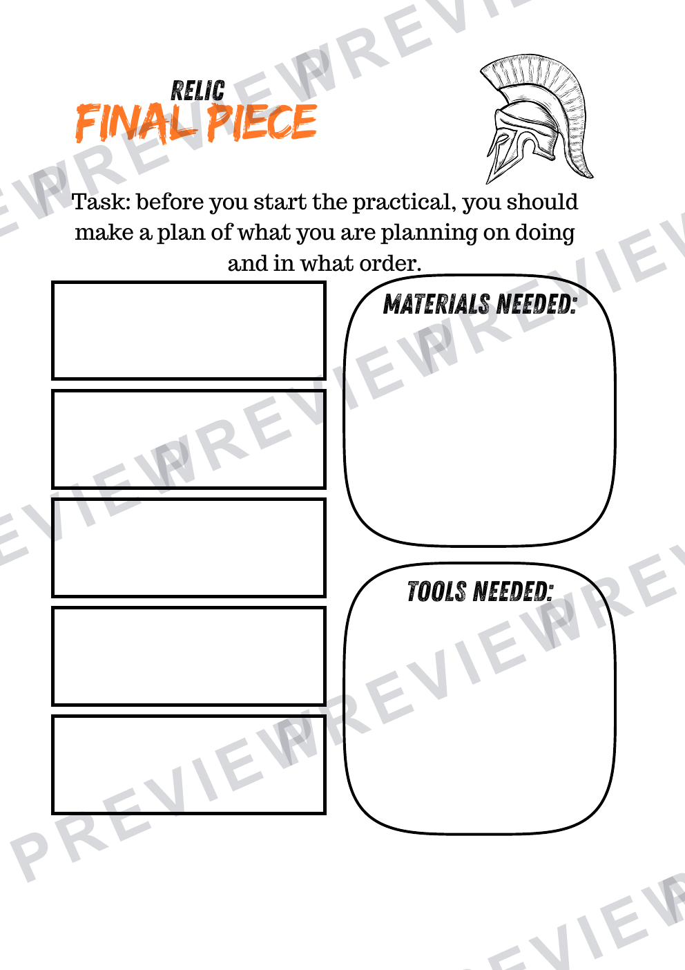 KS4 ancient/future relic work book 2025  preview page 17