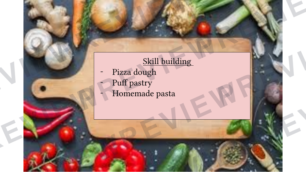 Hospitality and catering recipe booklet year KS4  preview page 3