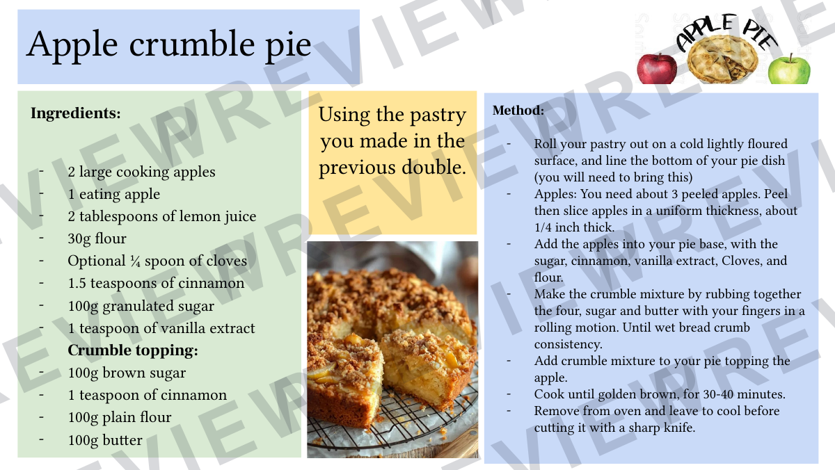 Hospitality and catering recipe booklet year KS4  preview page 13