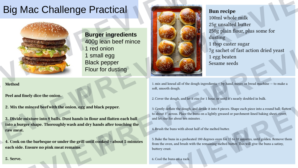 Hospitality and catering recipe booklet year KS4  preview page 23