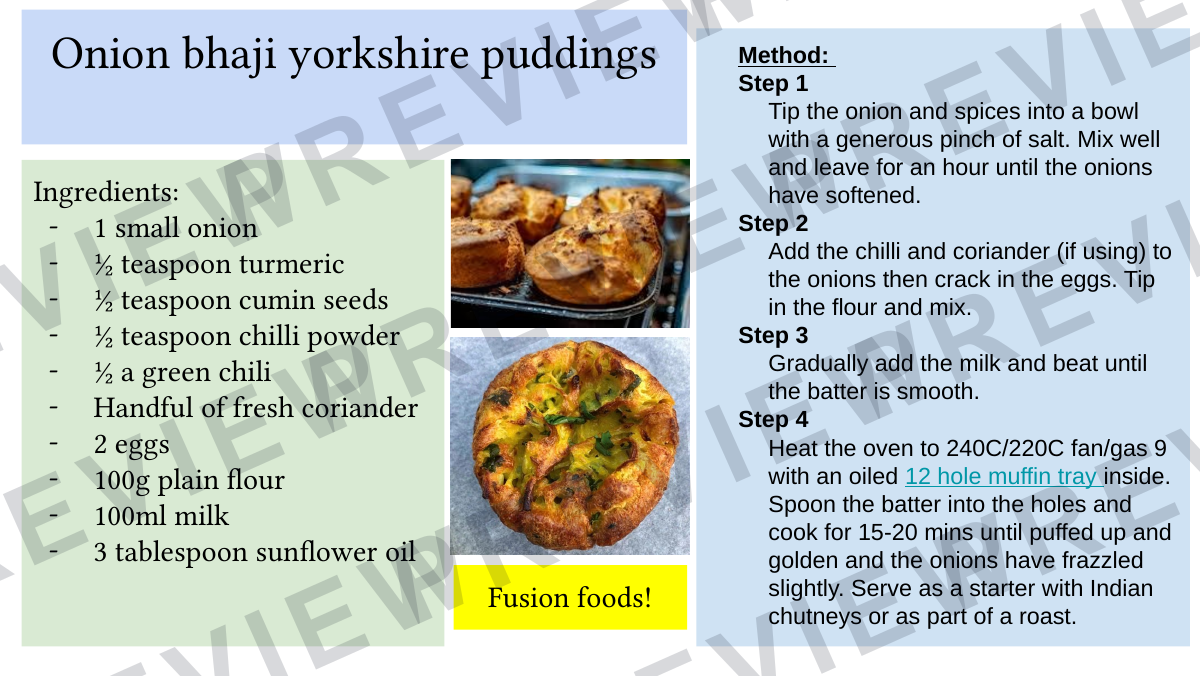 Hospitality and catering recipe booklet year KS4  preview page 26