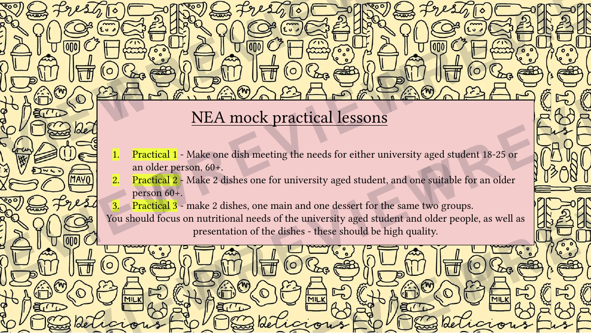 Hospitality and catering recipe booklet year KS4  preview page 29