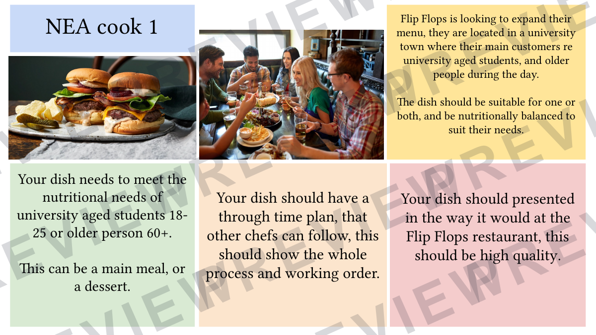 Hospitality and catering recipe booklet year KS4  preview page 30