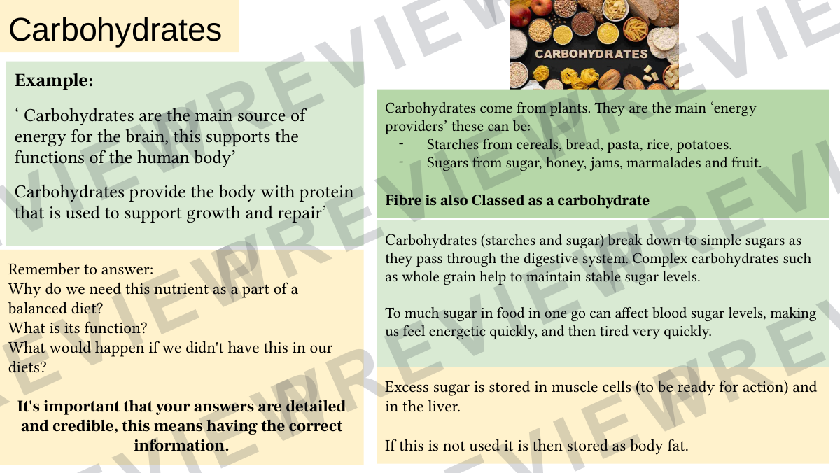 Hospitality and catering lesson 16-18 preview page 16
