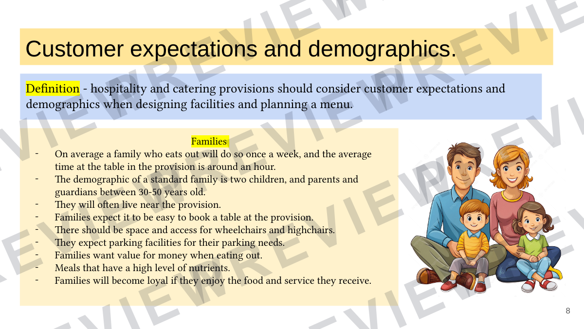 Hospitality and catering lesson 4  preview page 8