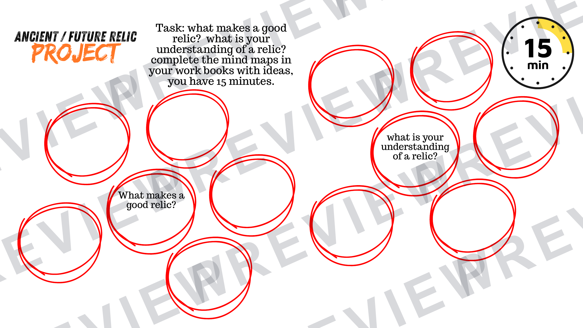 3D design Ancient/future relic powerpoint for year 10  preview page 4