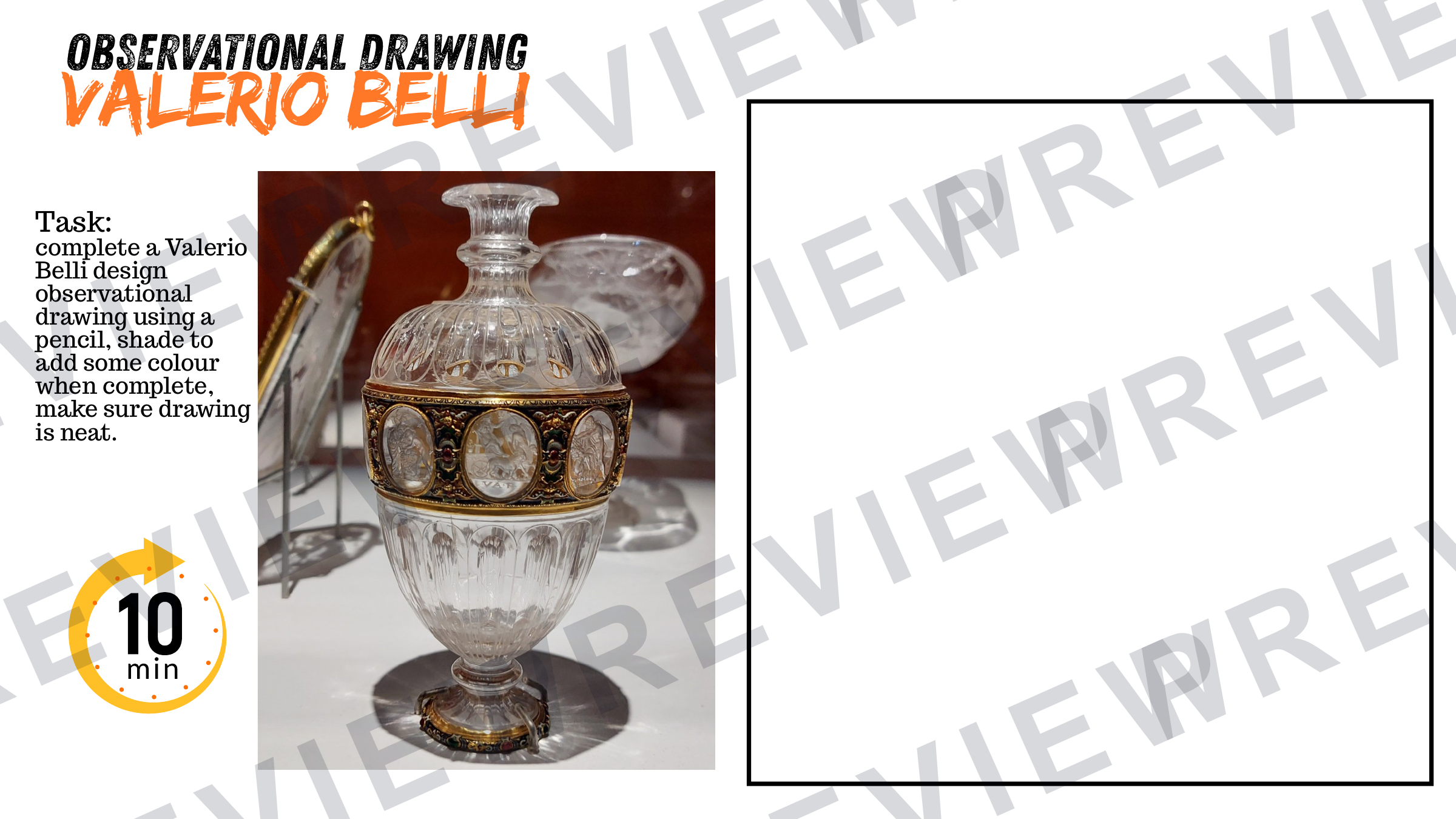 3D design Ancient/future relic powerpoint for year 10  preview page 12