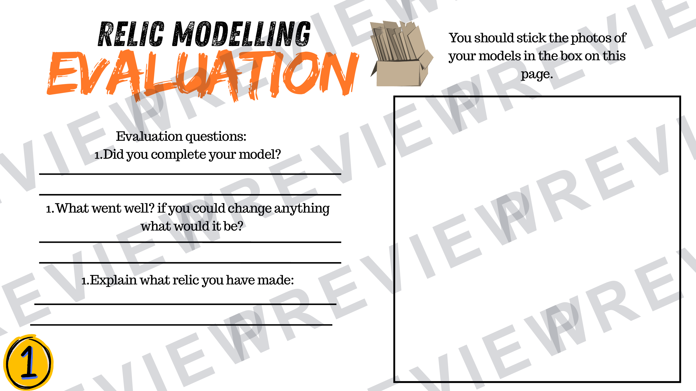 3D design Ancient/future relic powerpoint for year 10  preview page 15