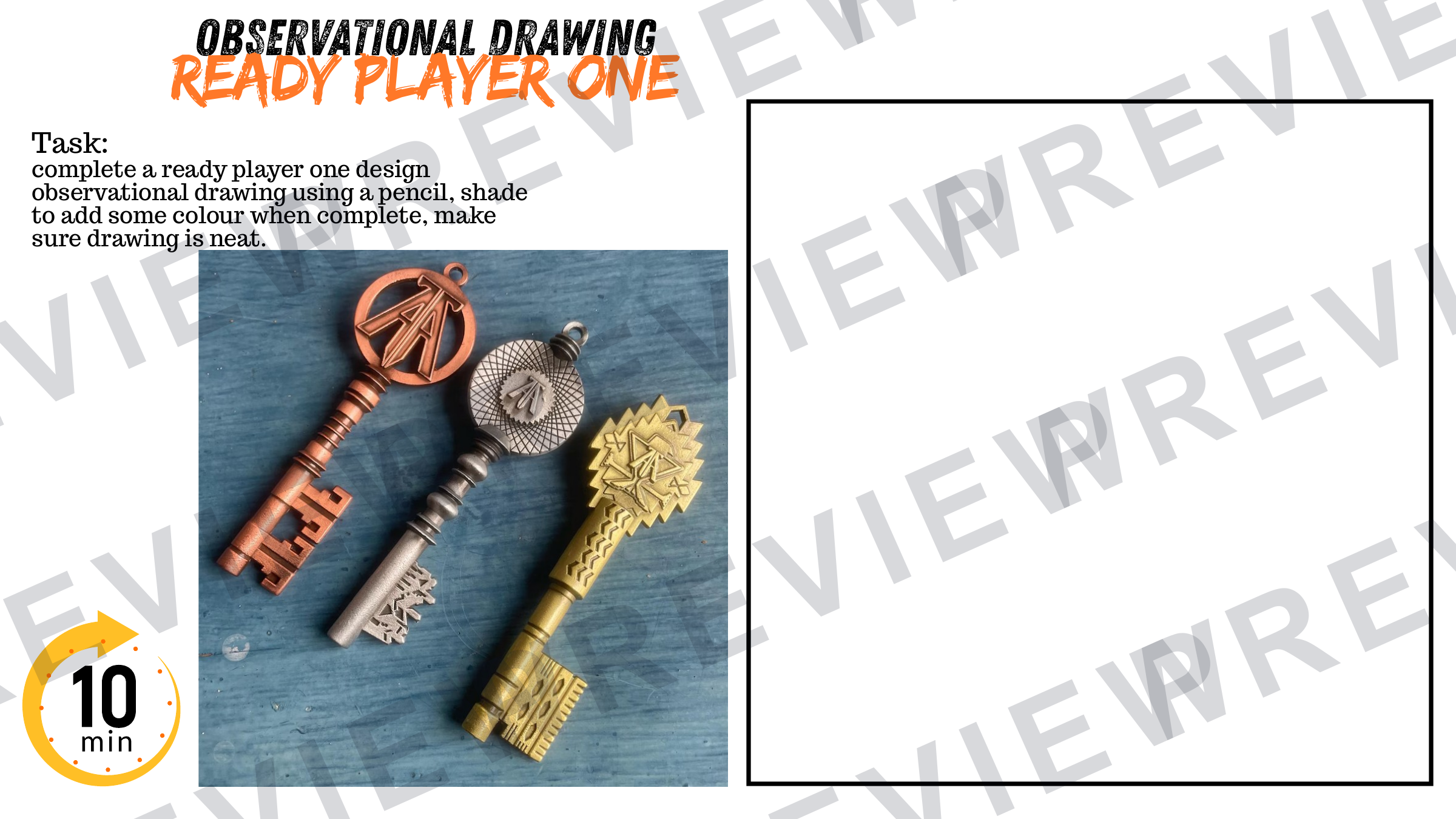 3D design Ancient/future relic powerpoint for year 10  preview page 16