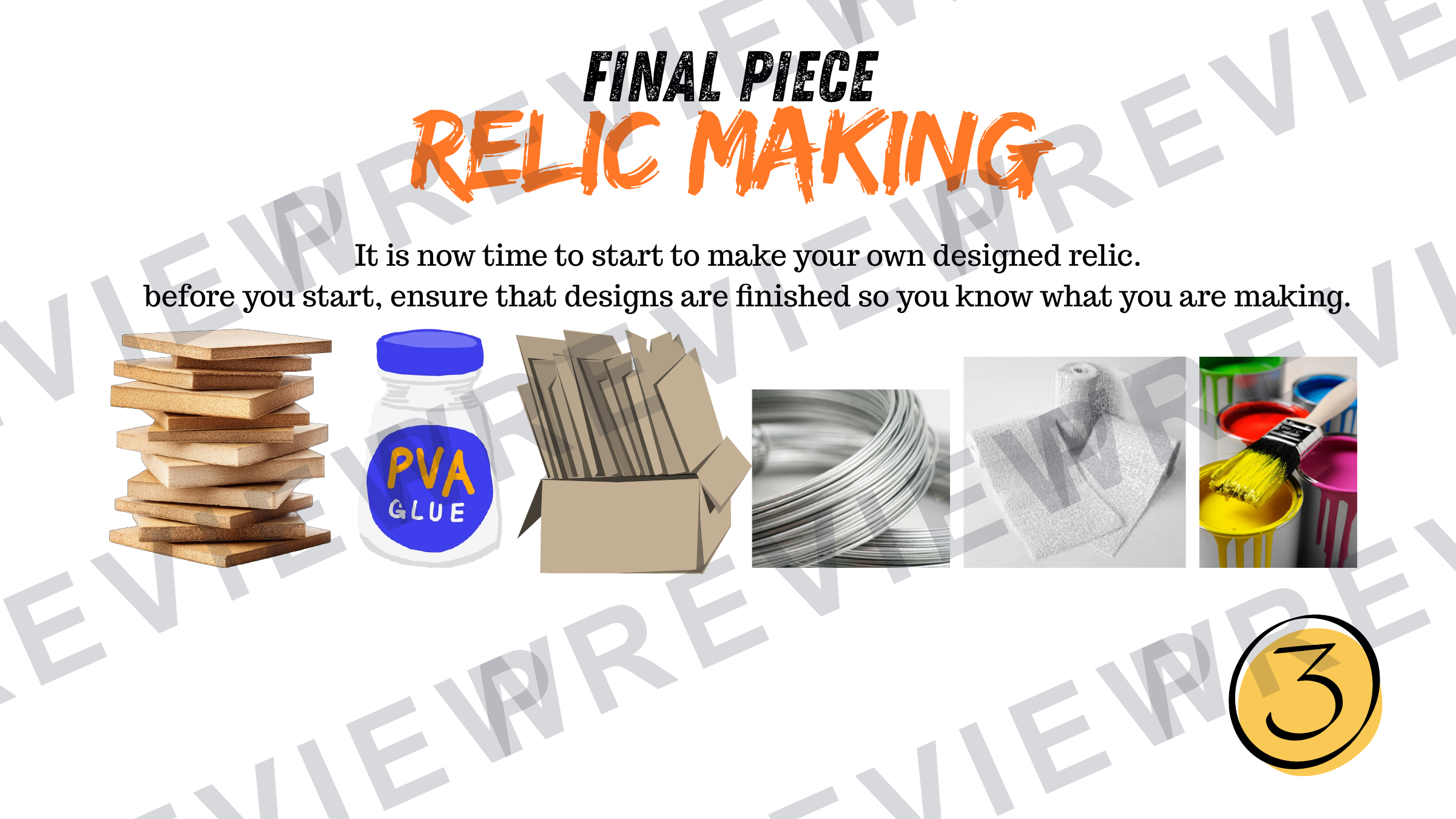 3D design Ancient/future relic powerpoint for year 10  preview page 19