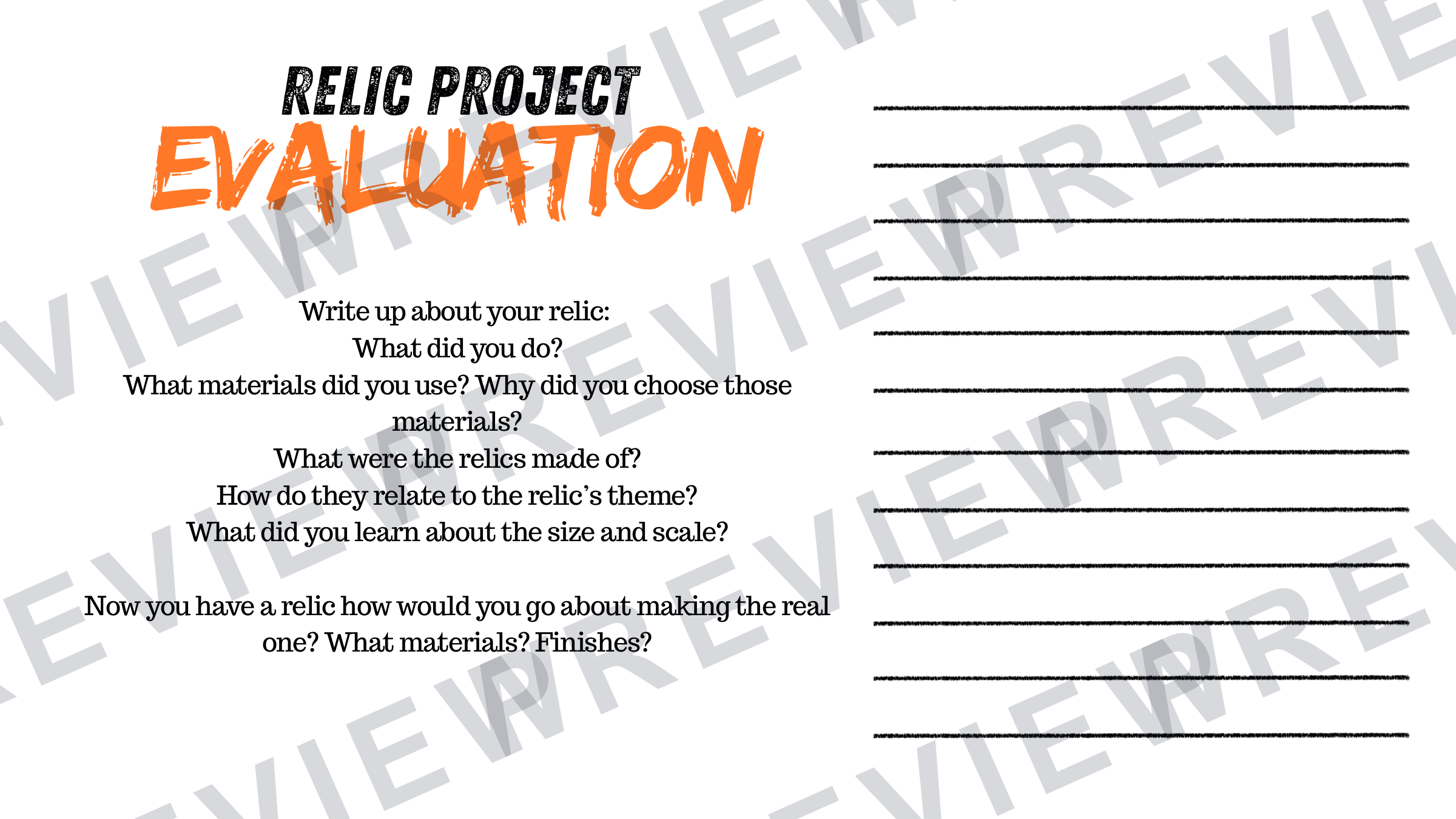 3D design Ancient/future relic powerpoint for year 10  preview page 20