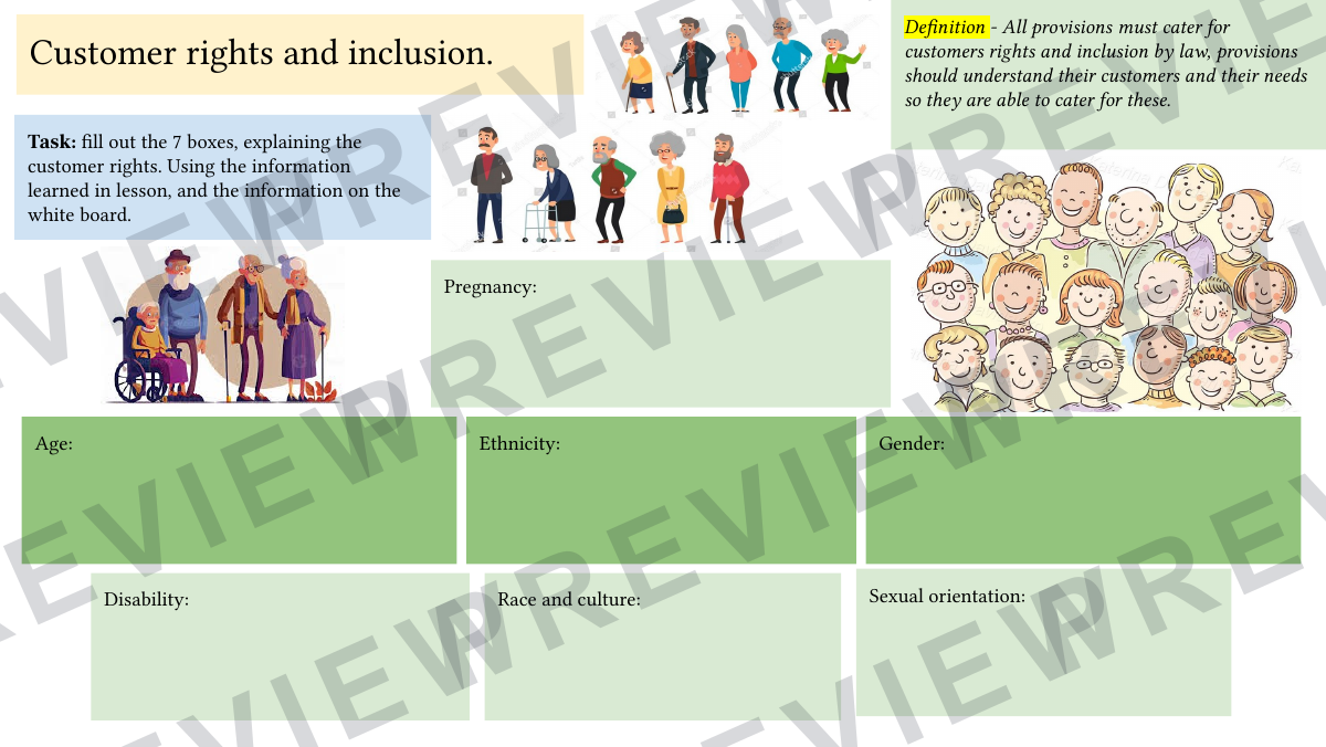 Hospitality and catering level 1-2 booklet 1  preview page 8
