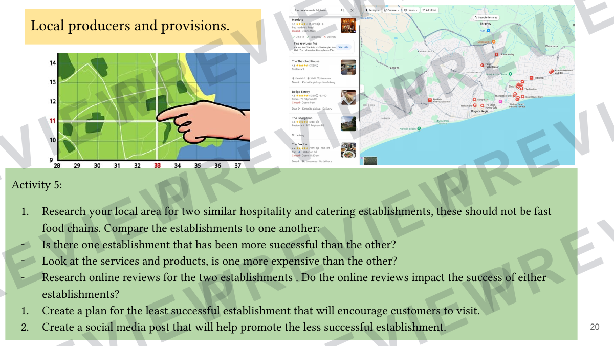 Hospitality and catering level 1-2 booklet 1  preview page 20