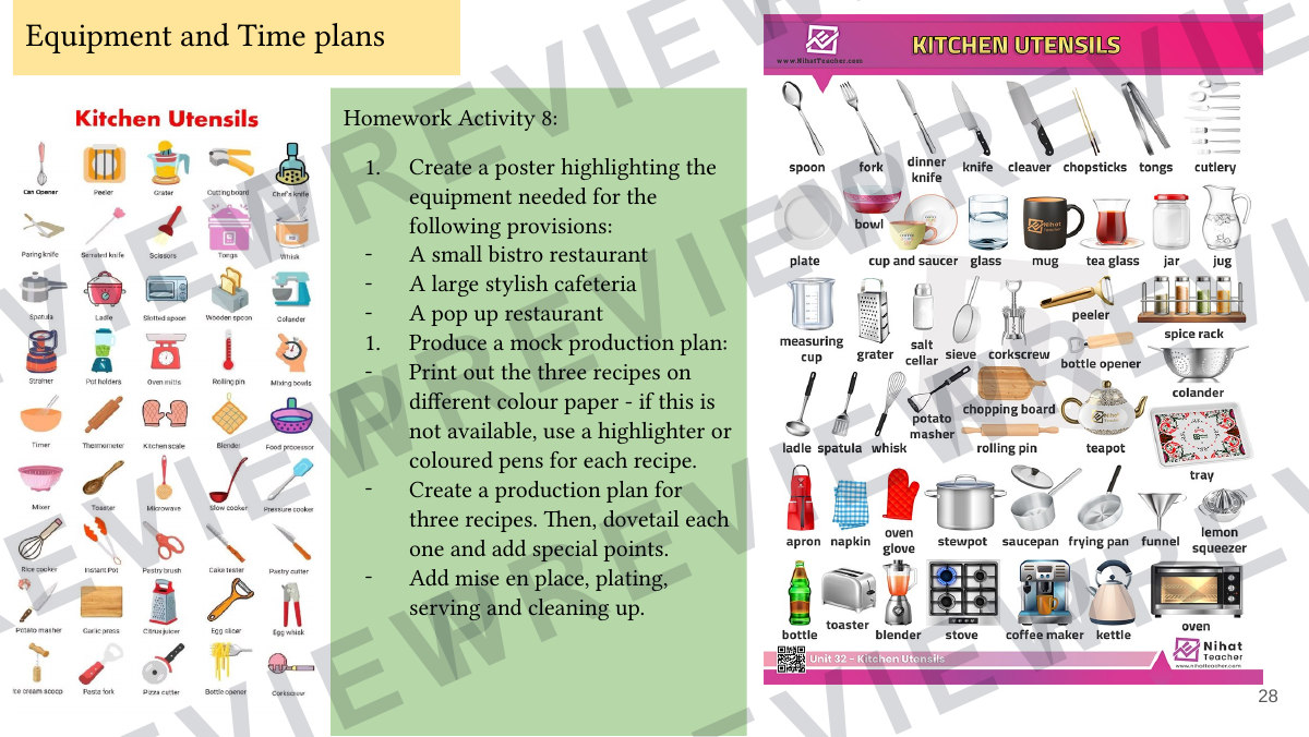 Hospitality and catering level 1-2 booklet 1  preview page 28