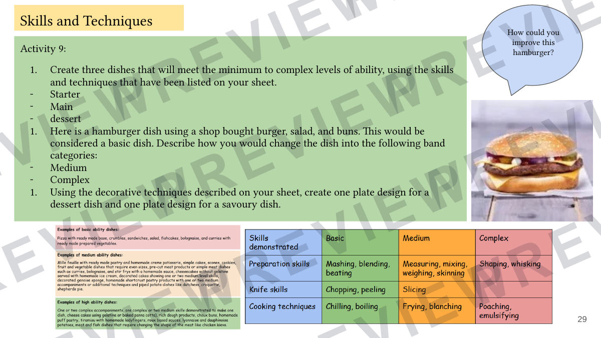 Hospitality and catering level 1-2 booklet 1  preview page 29
