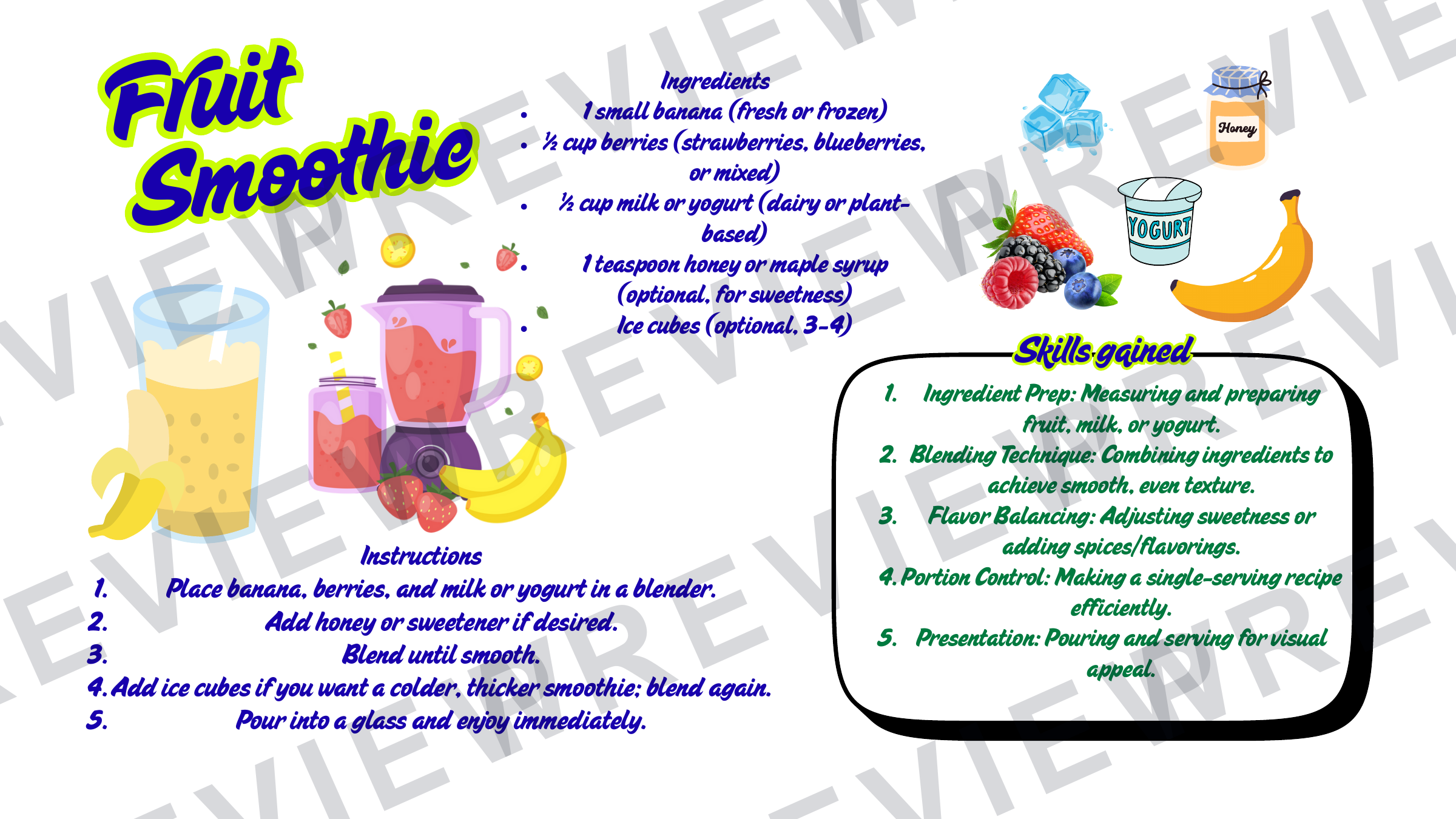 Year 7 rotational recipe book with evaluations  preview page 10