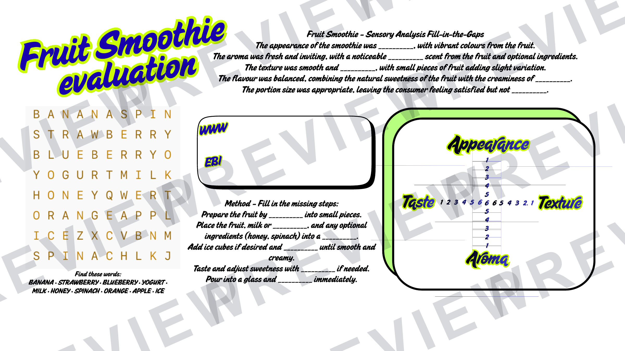 Year 7 rotational recipe book with evaluations  preview page 11
