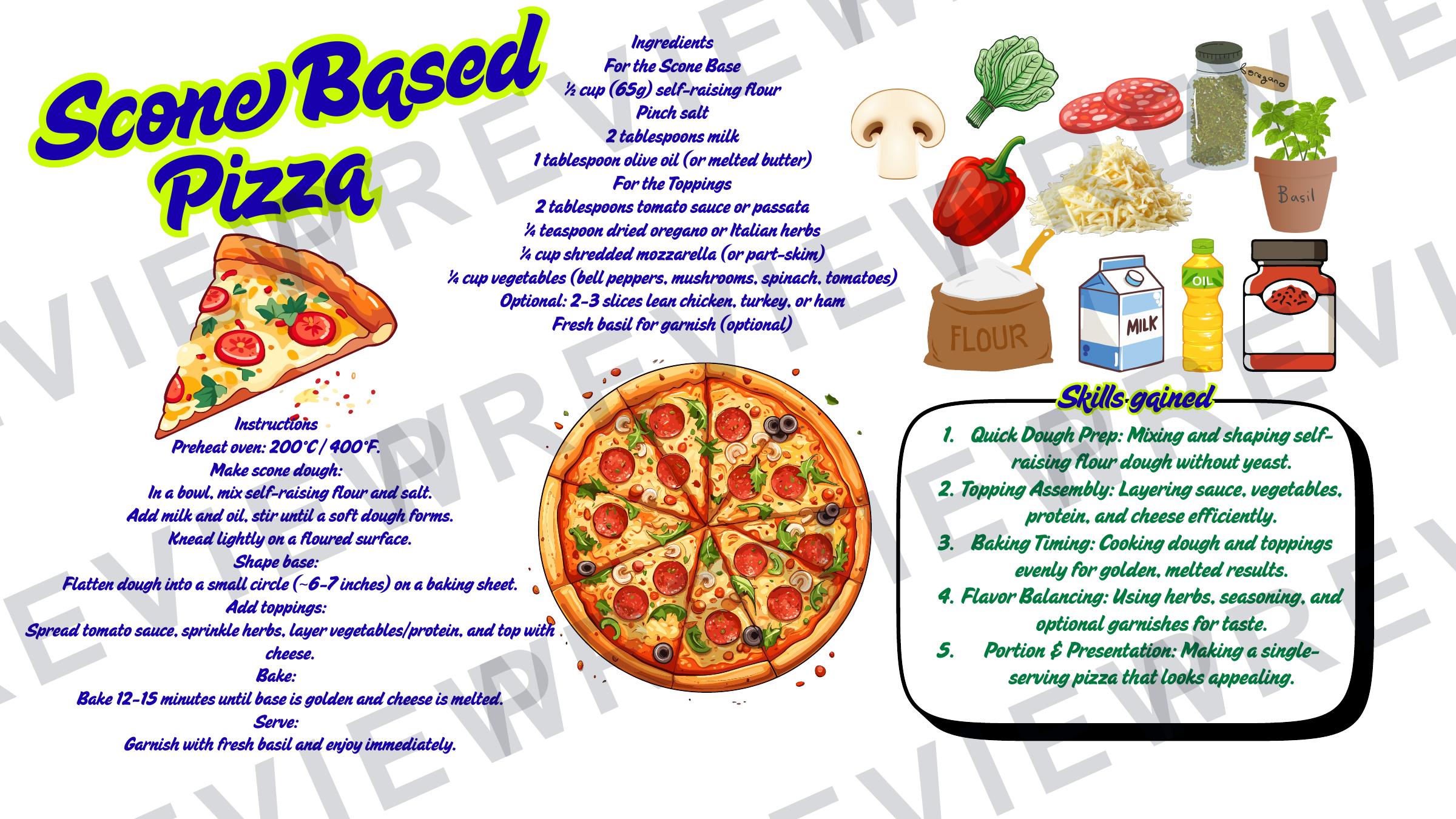 Year 7 rotational recipe book with evaluations  preview page 12