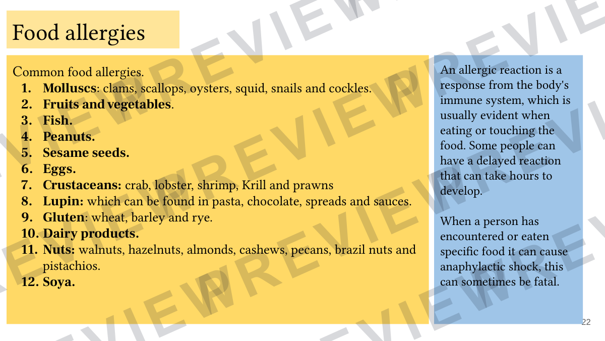 Hospitality and catering lesson 10-11  preview page 22