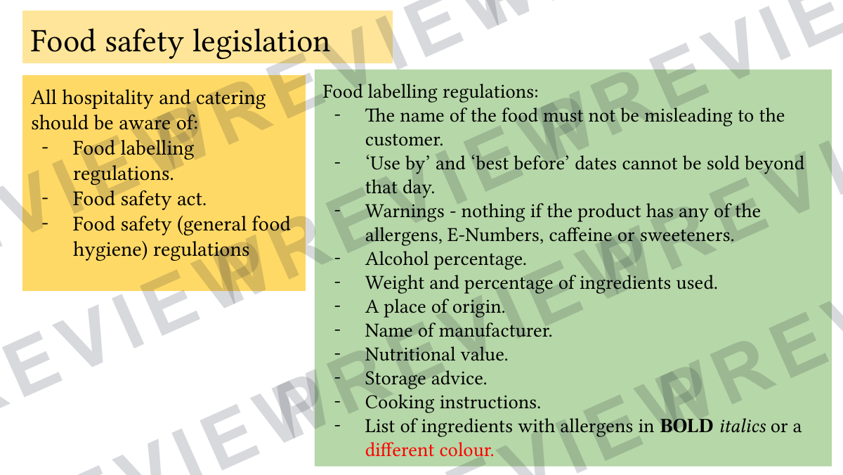 Hospitality and catering lesson 10-11  preview page 28