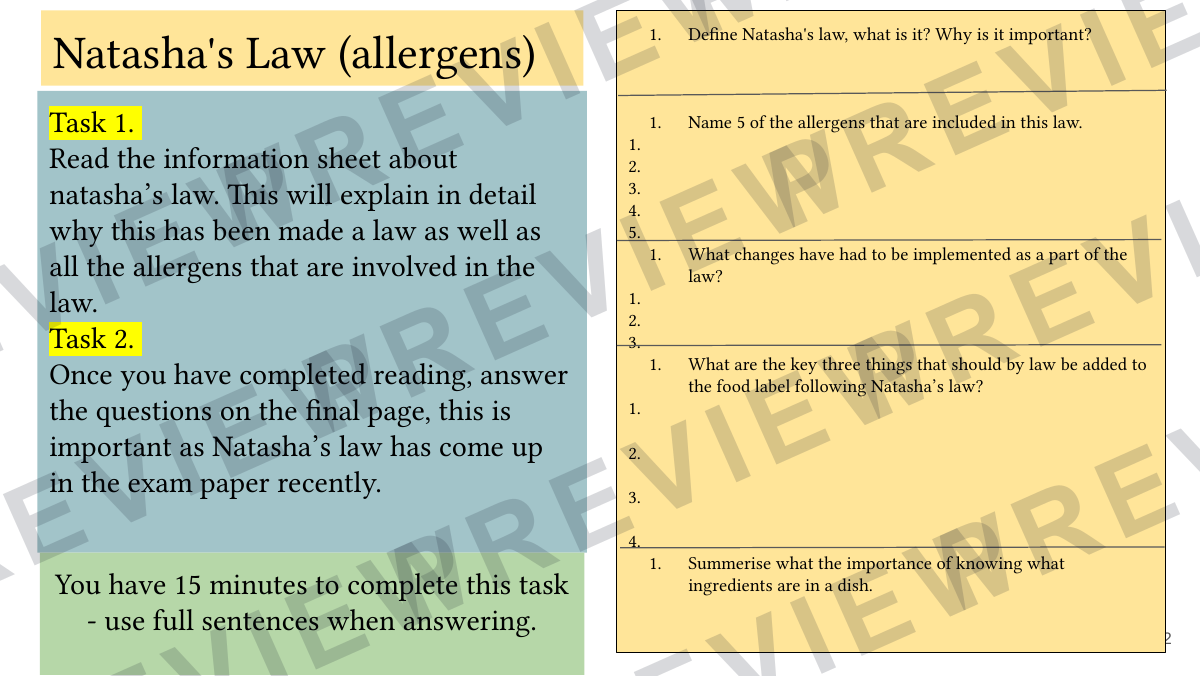 Hospitality and catering lesson 10-11  preview page 32