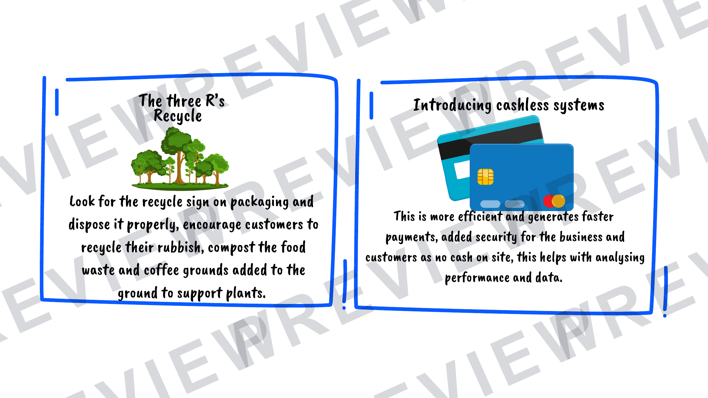 Hospitality revision cards GCSE success factors (A6 size) preview page 6