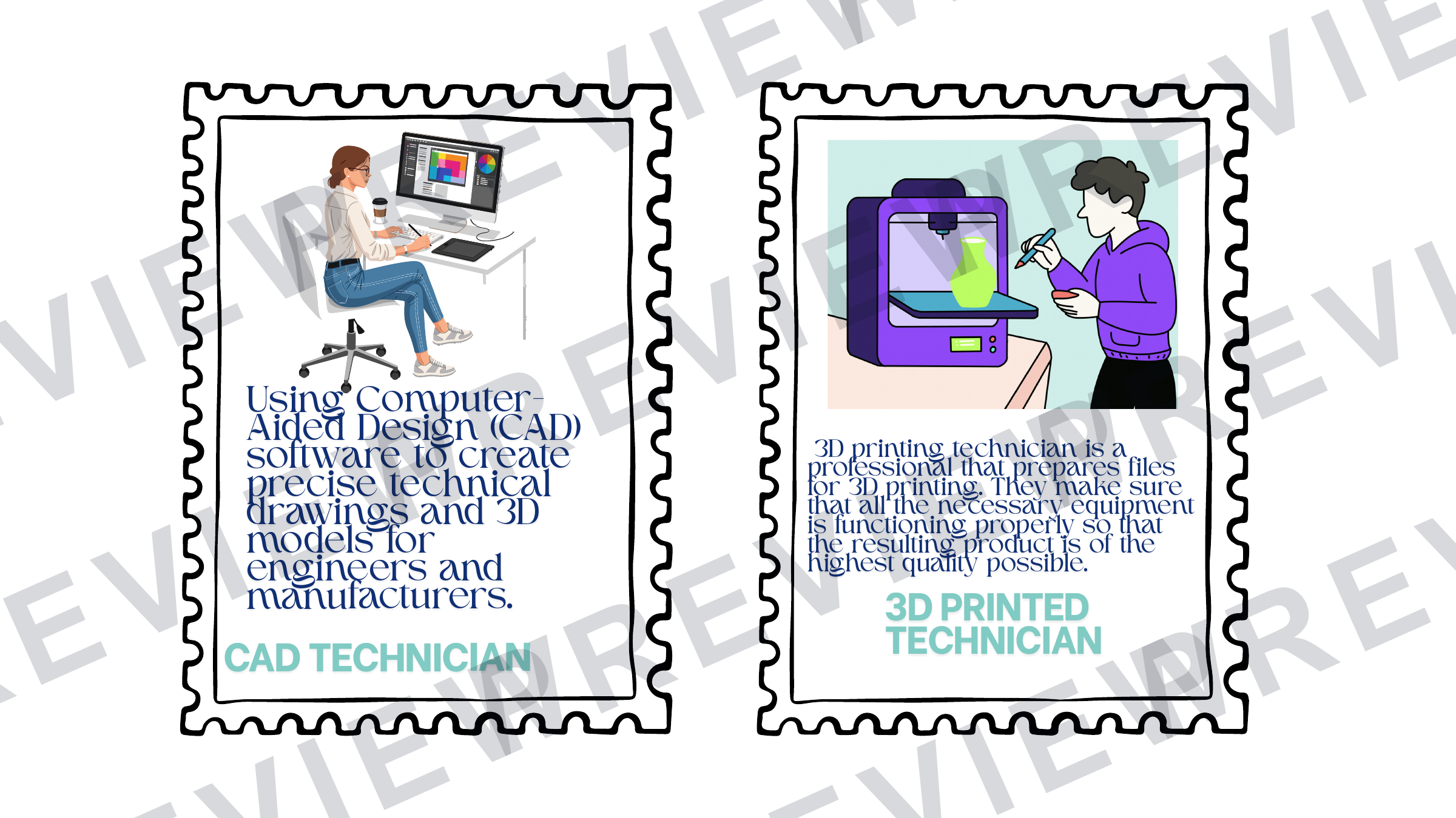 3D art and design jobs for the future poster pack preview page 5