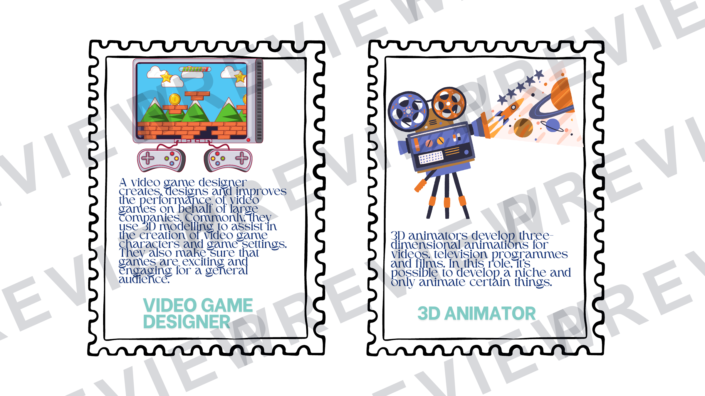3D art and design jobs for the future poster pack preview page 6