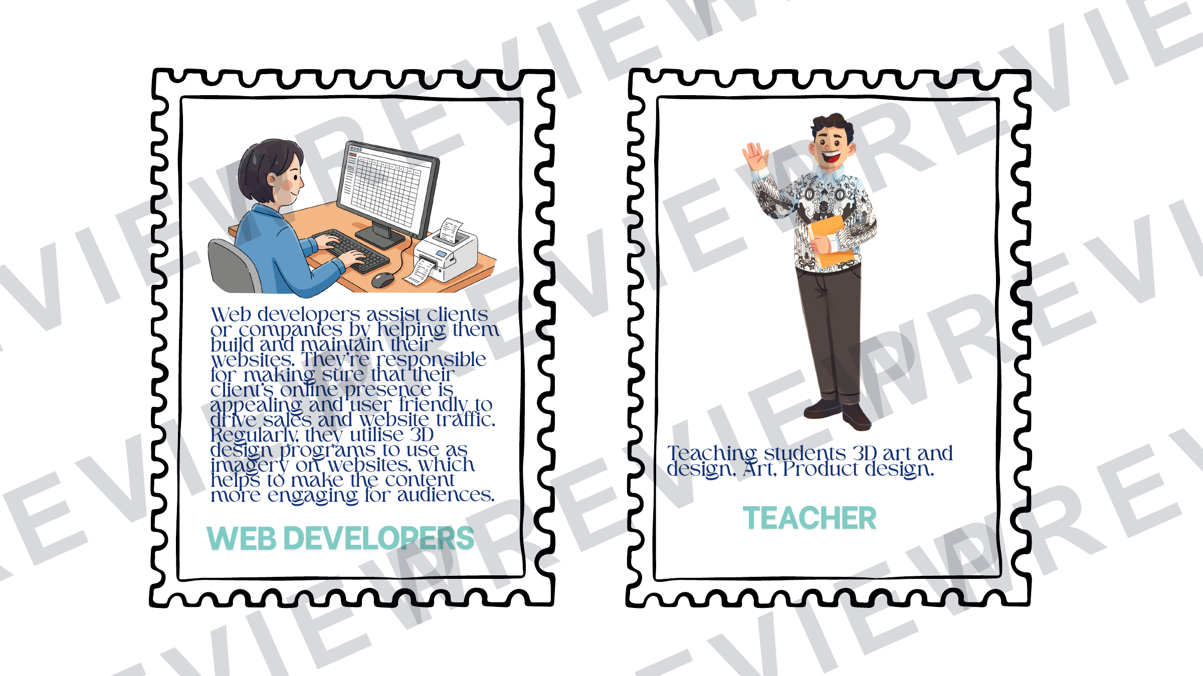 3D art and design jobs for the future poster pack preview page 7