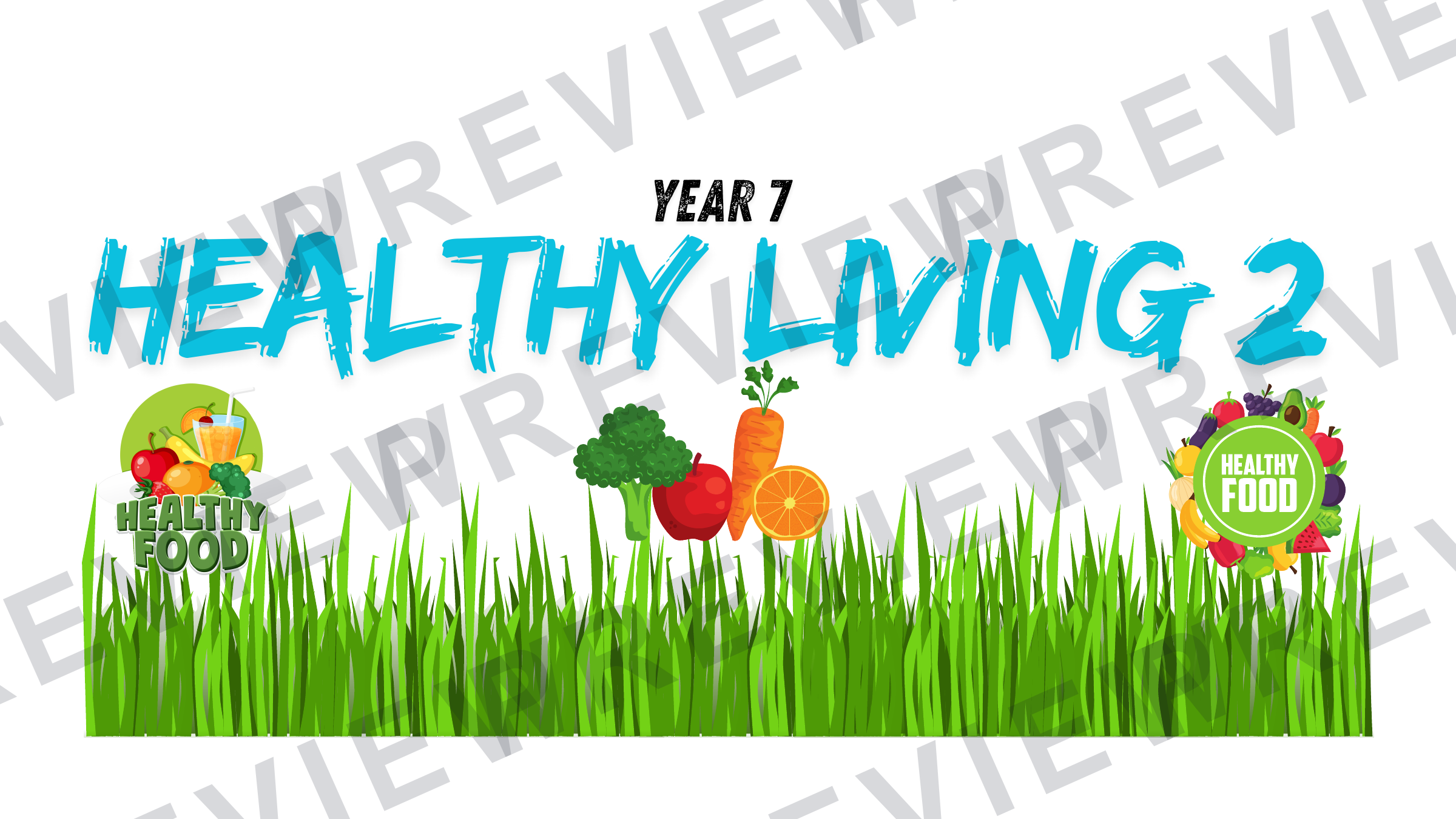 Year 7 healthy eating and diets collection vitamins  preview page 1