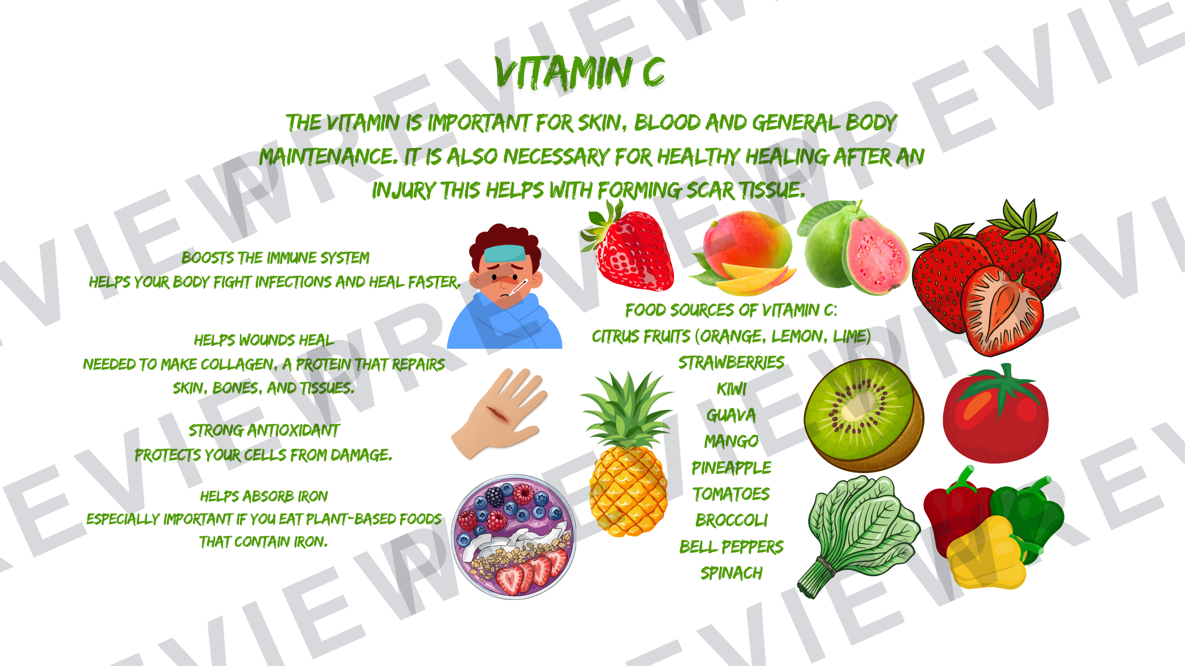 Year 7 healthy eating and diets collection vitamins  preview page 5