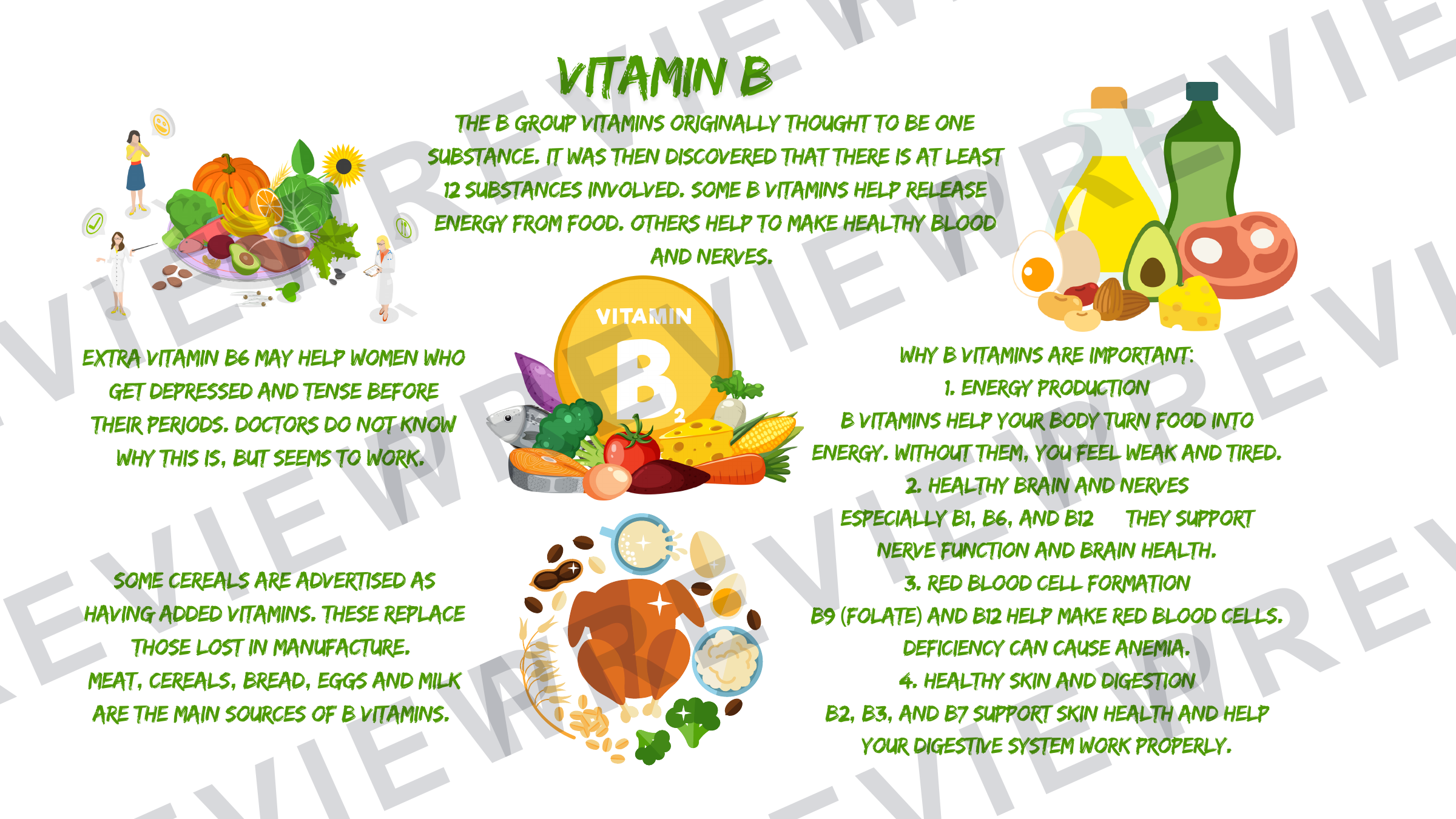 Year 7 healthy eating and diets collection vitamins  preview page 7