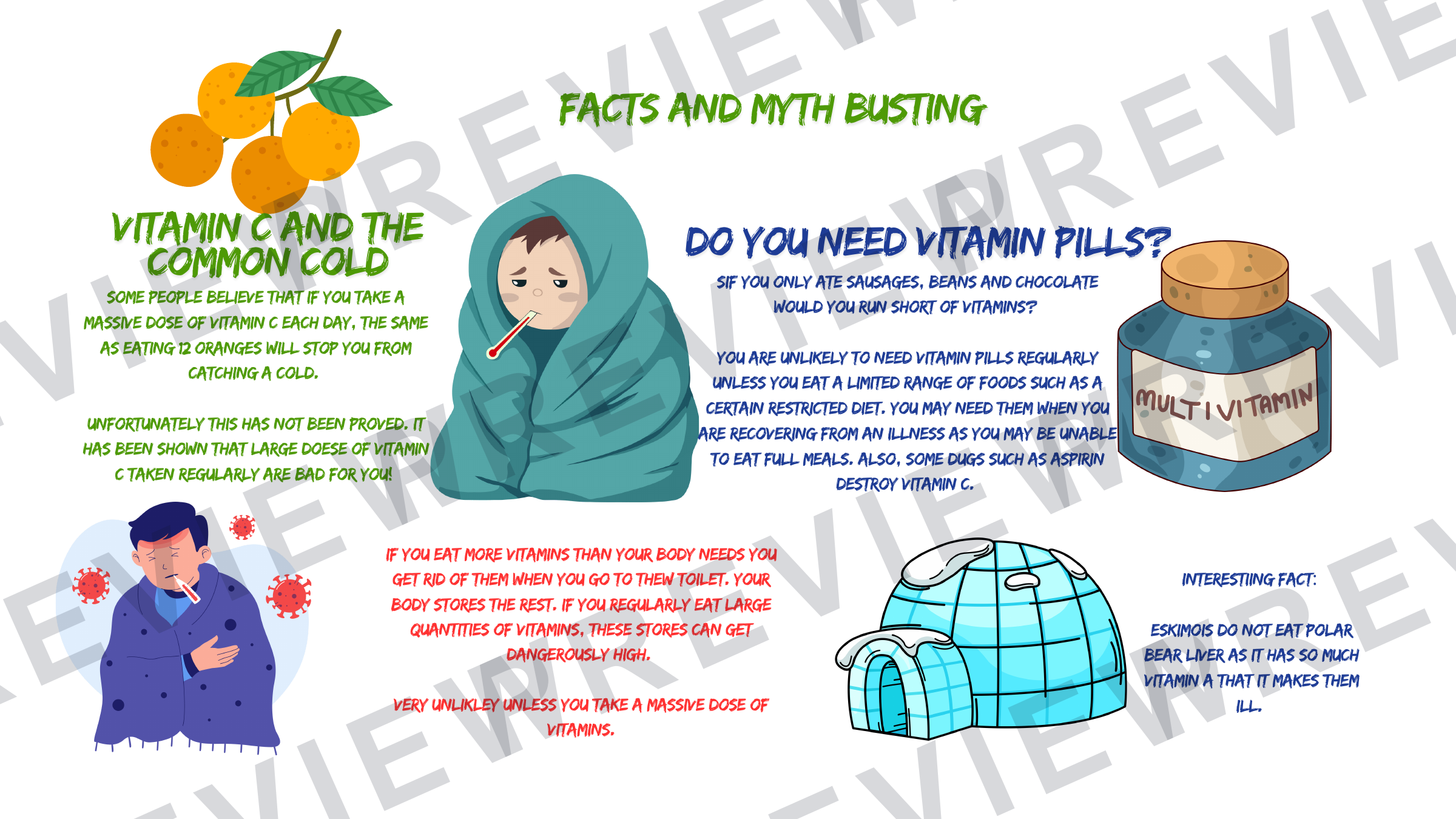 Year 7 healthy eating and diets collection vitamins  preview page 11