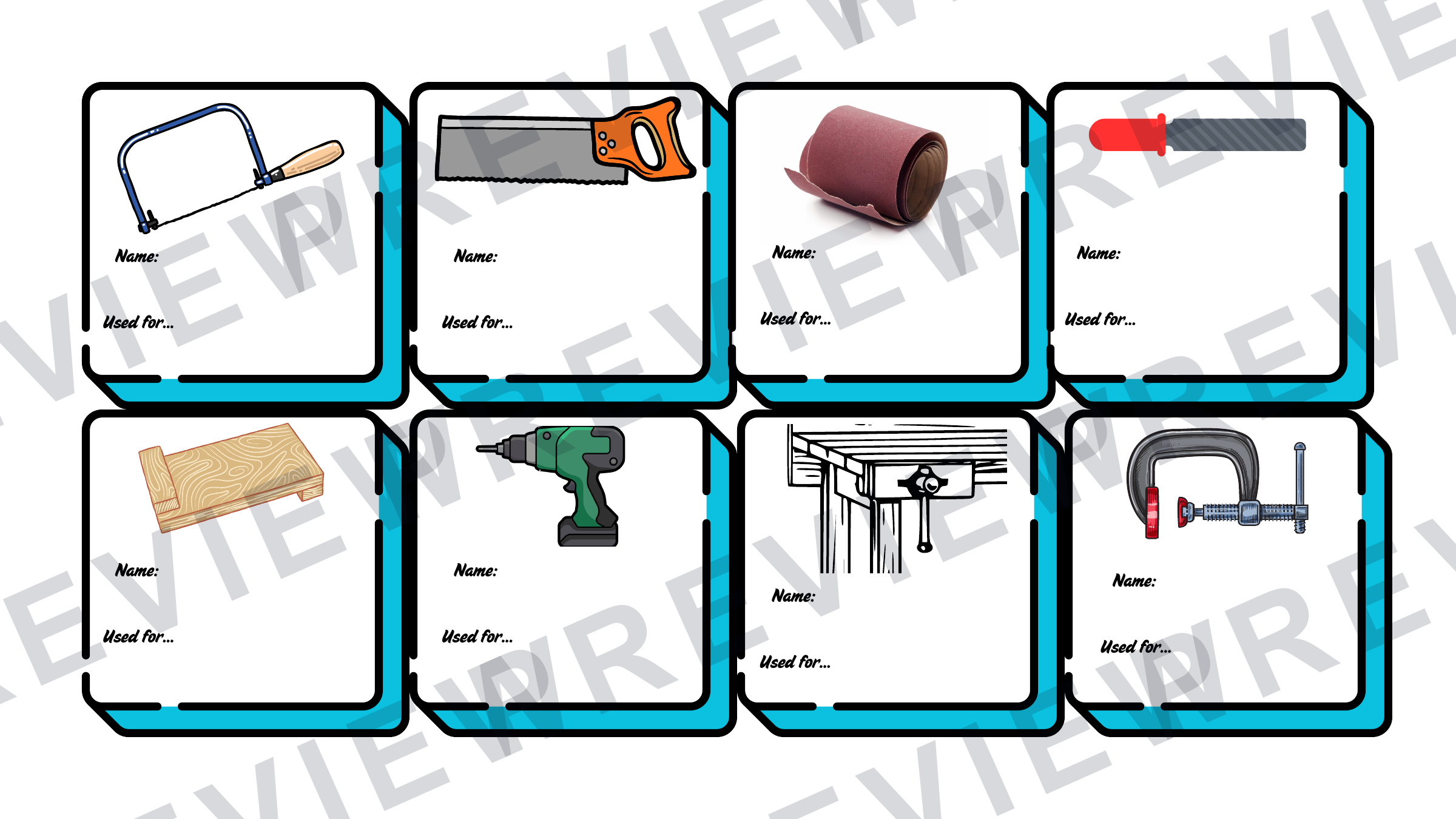 3D design equipment task and answers KS3 preview page 1