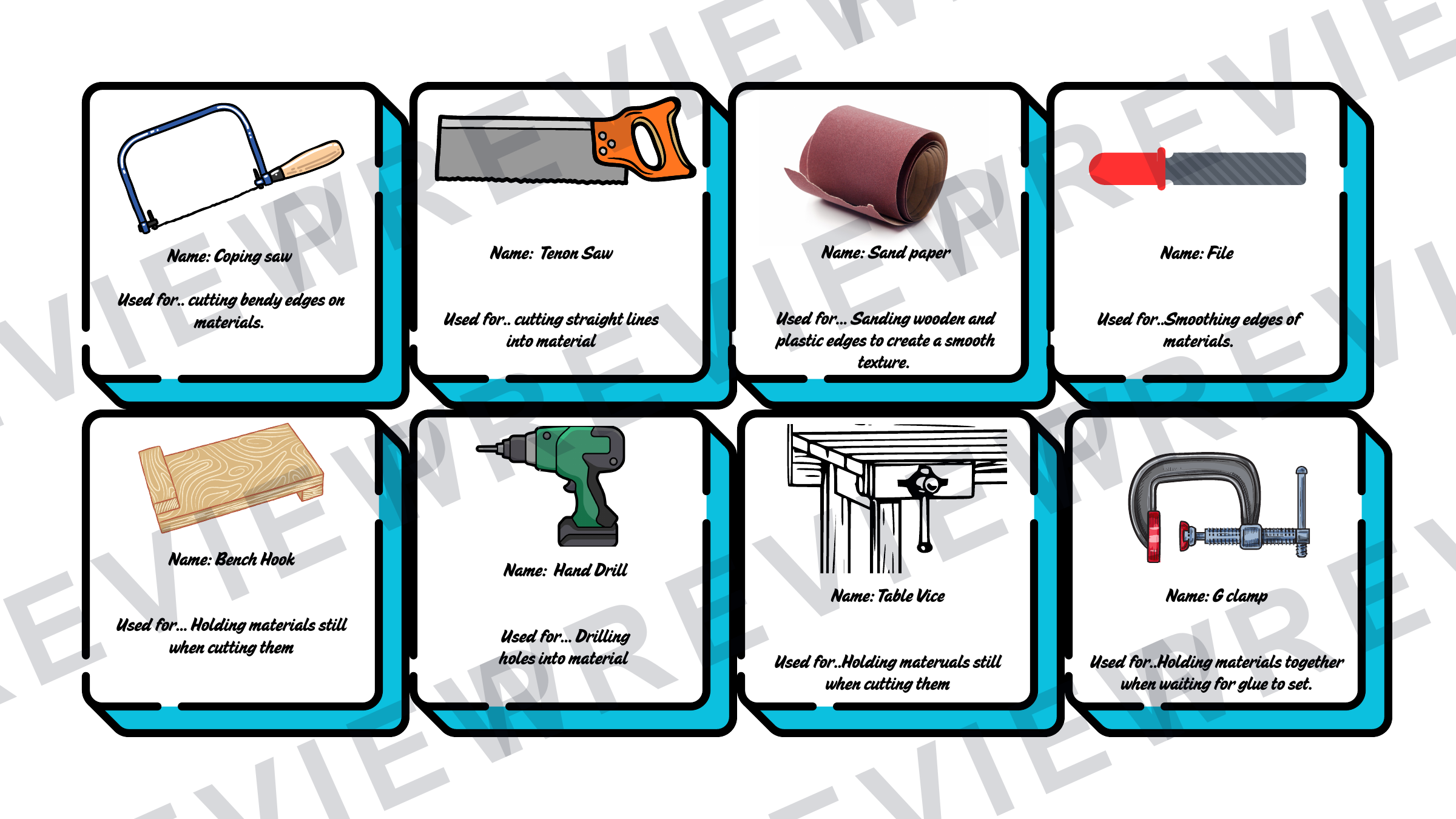 3D design equipment task and answers KS3 preview page 2