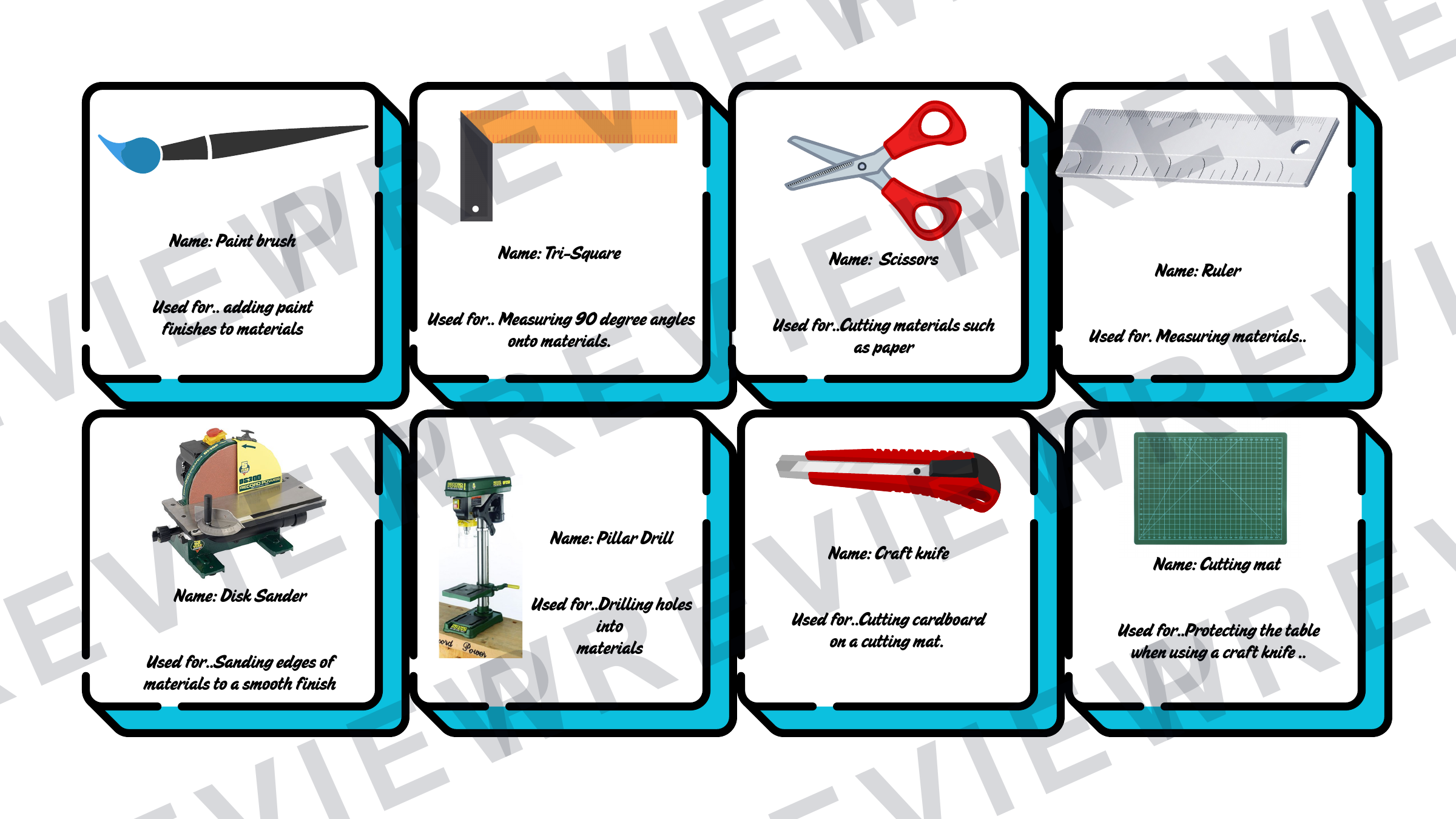 3D design equipment task and answers KS3 preview page 4