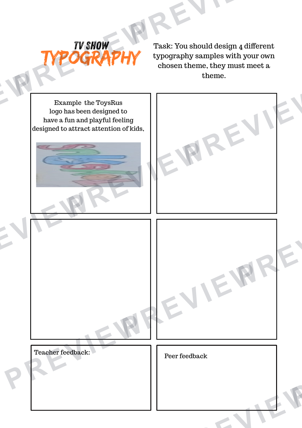 3D design TV prop mini project workbook KS3/4  preview page 7
