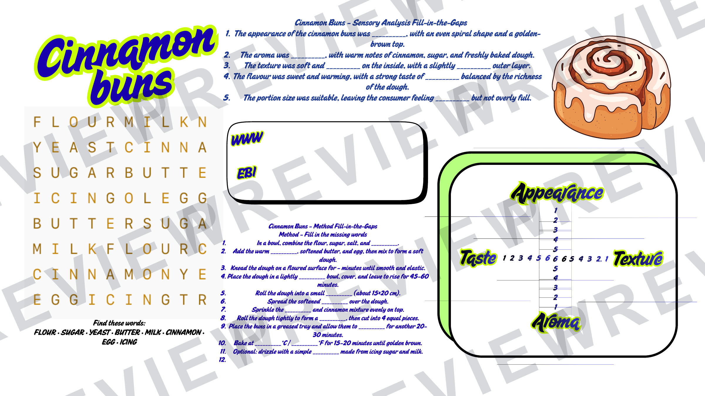 Year 8 recipe book for term rotation skill building  preview page 7