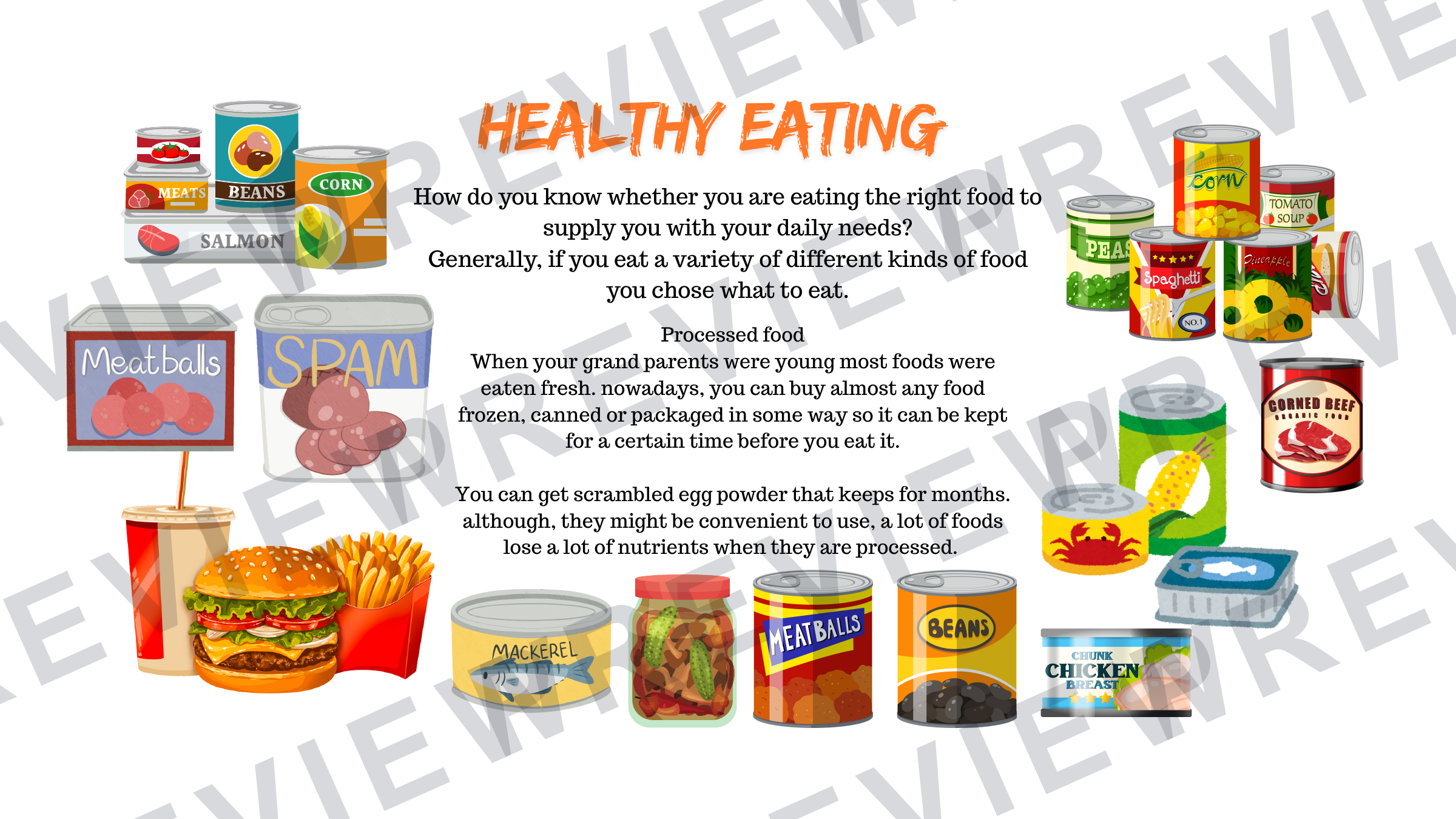 year 7 healthy diet powerpoint for food choices  preview page 3