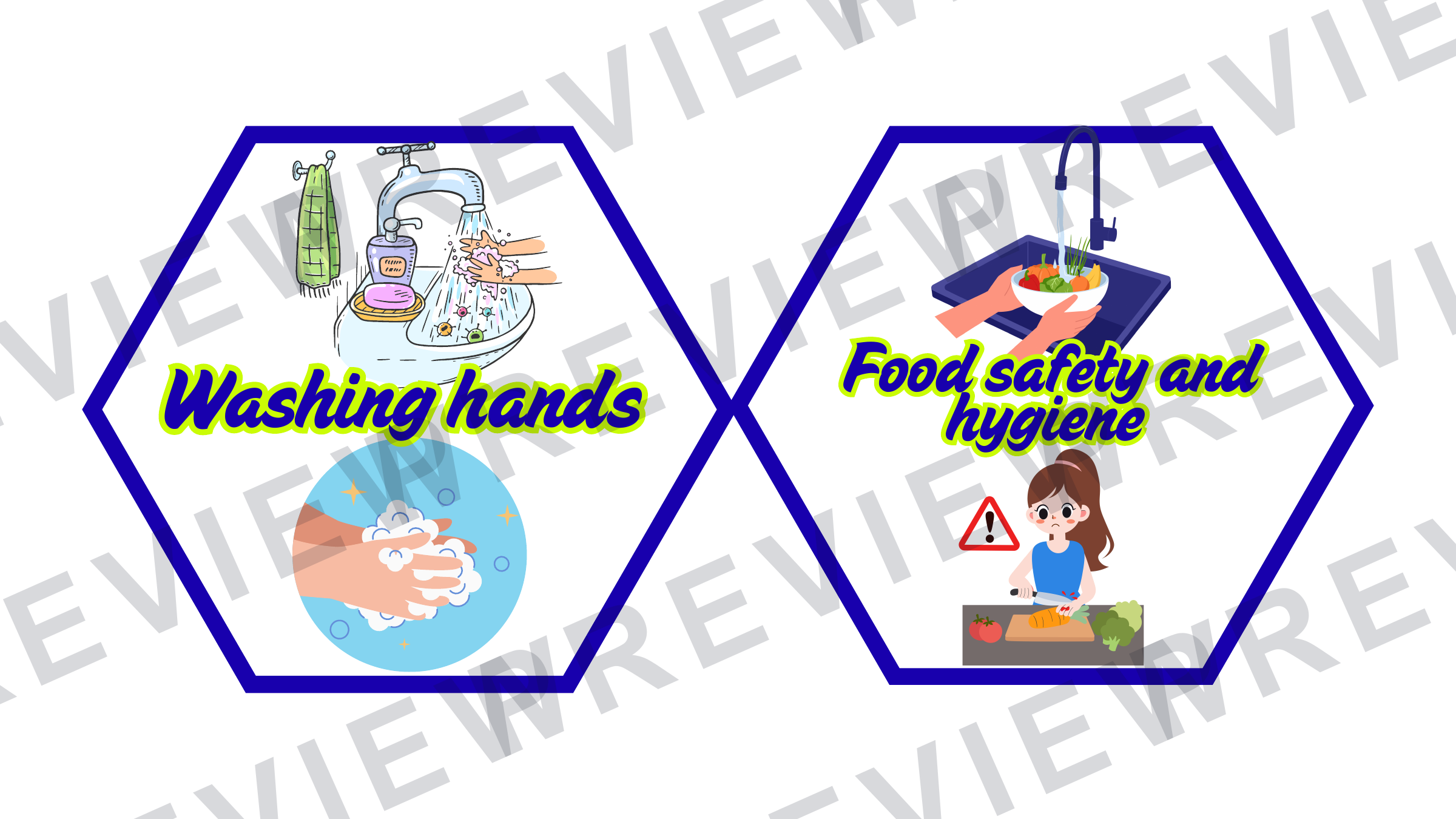 Hexagon display catering skills display  preview page 4