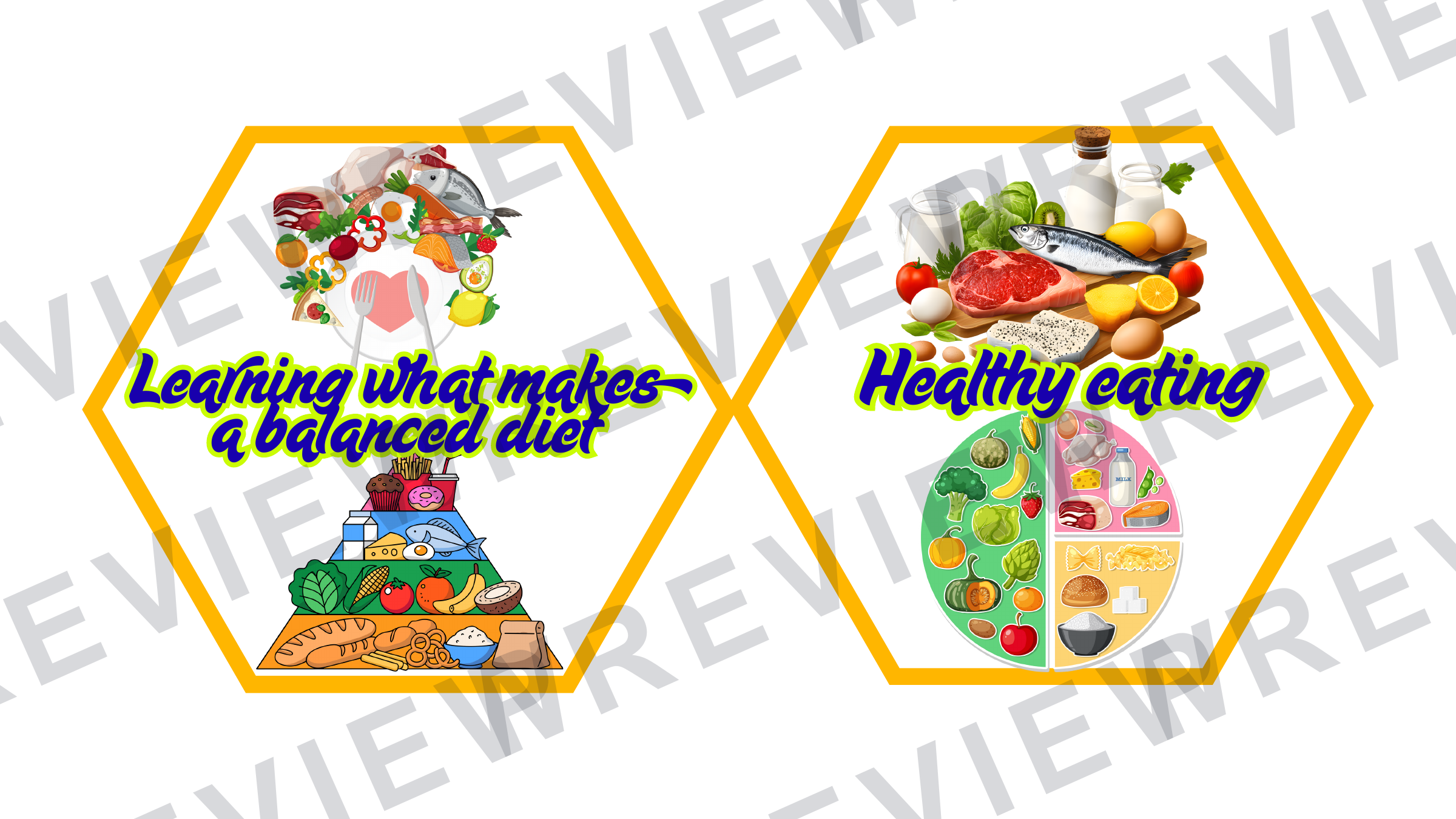 Hexagon display catering skills display  preview page 6