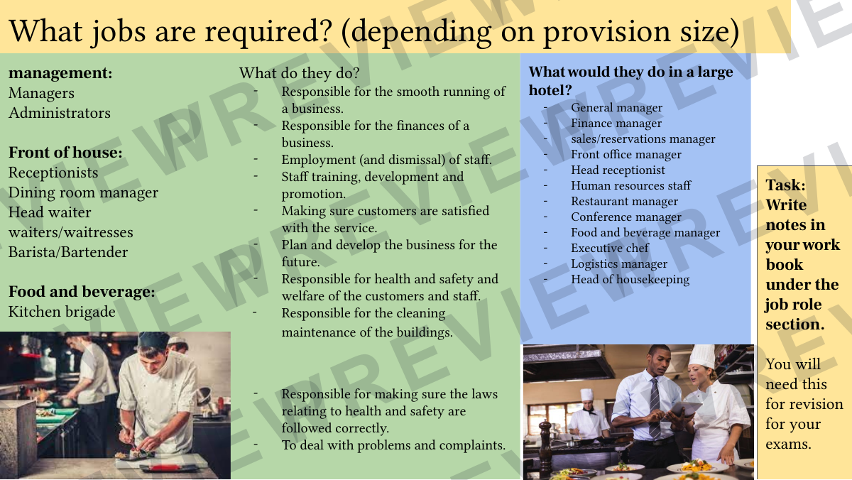 Hospitality and catering lesson 12-13  preview page 7